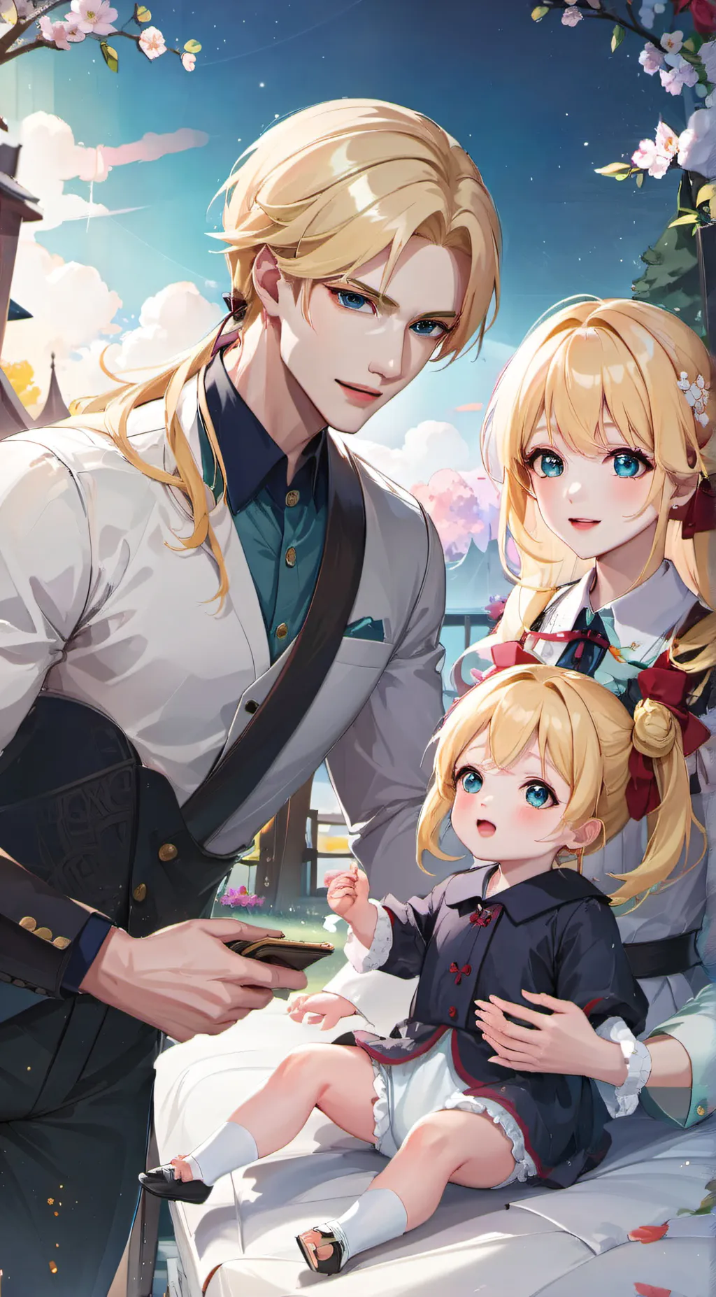 ai character: mom, dad, ari background