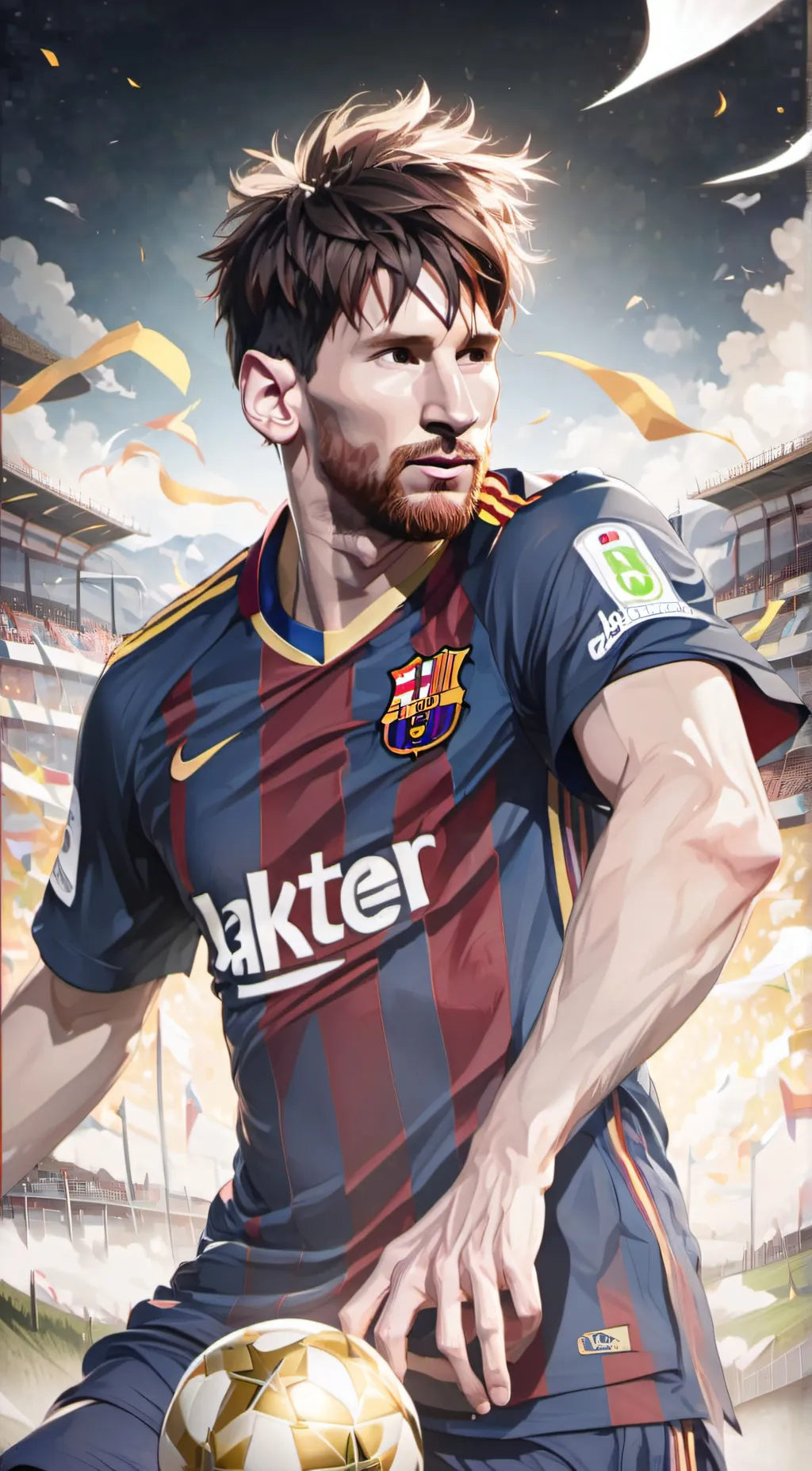 ai character: Messi background