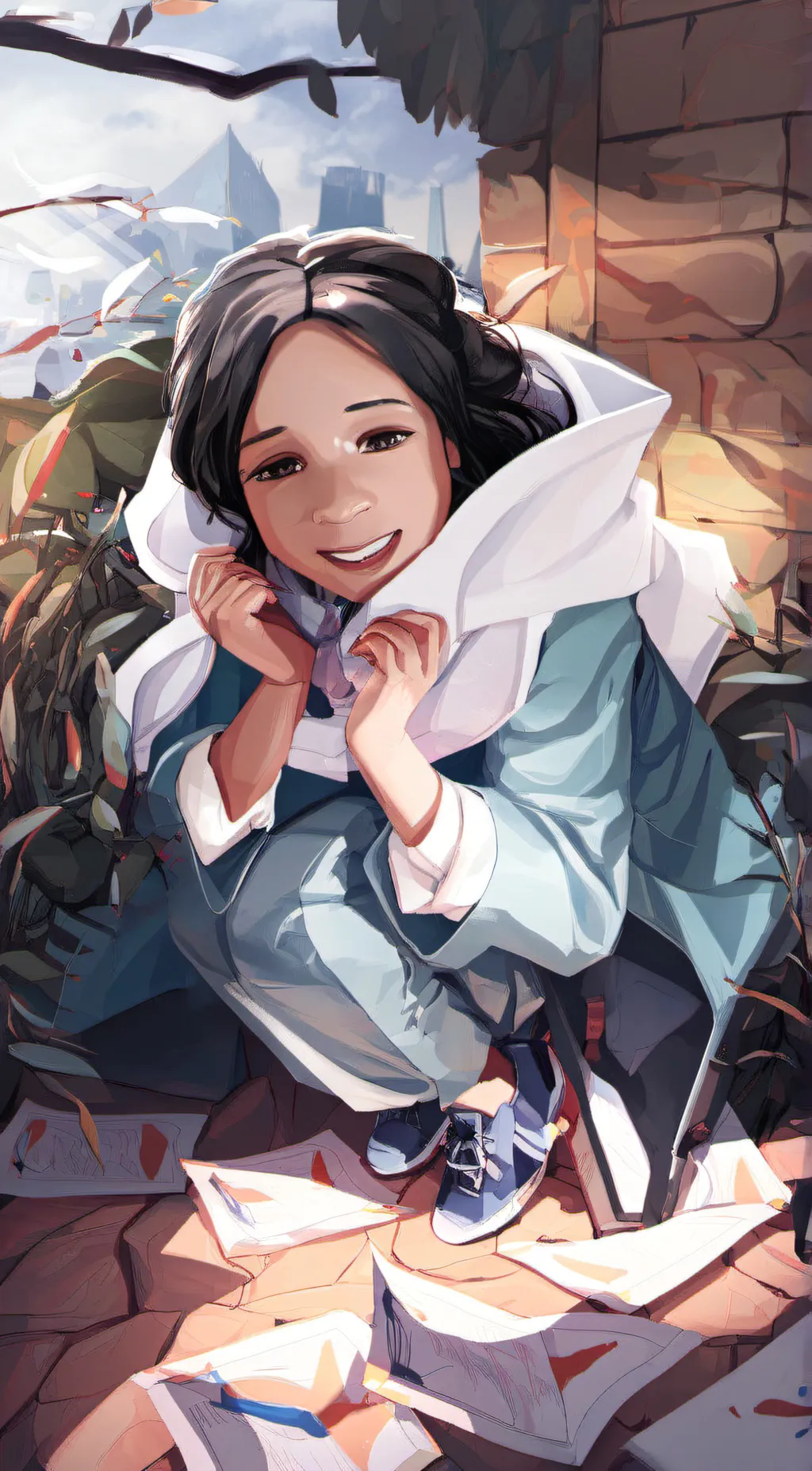 ai character: rose  background