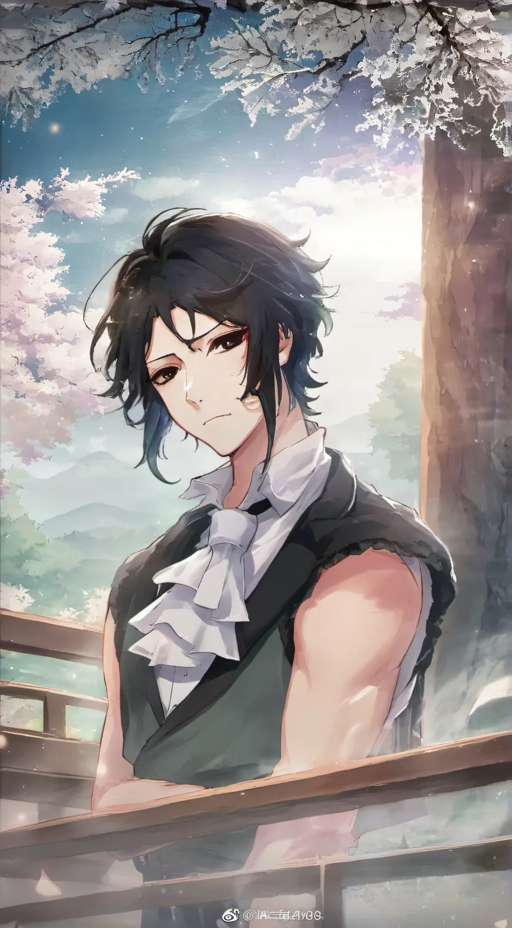 ai character: Akutagawa  background