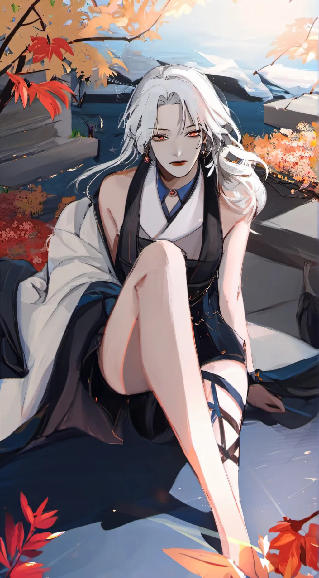 ai character: crystal background