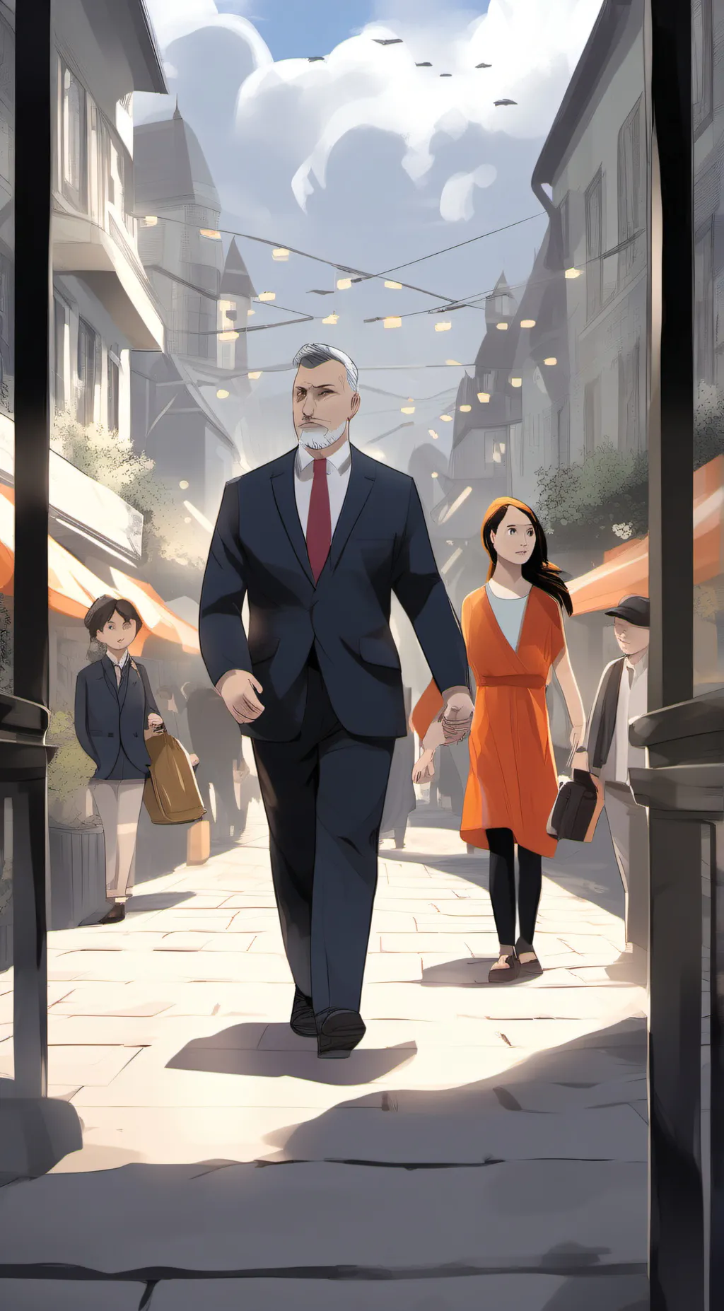 ai character: Touch grass kid background