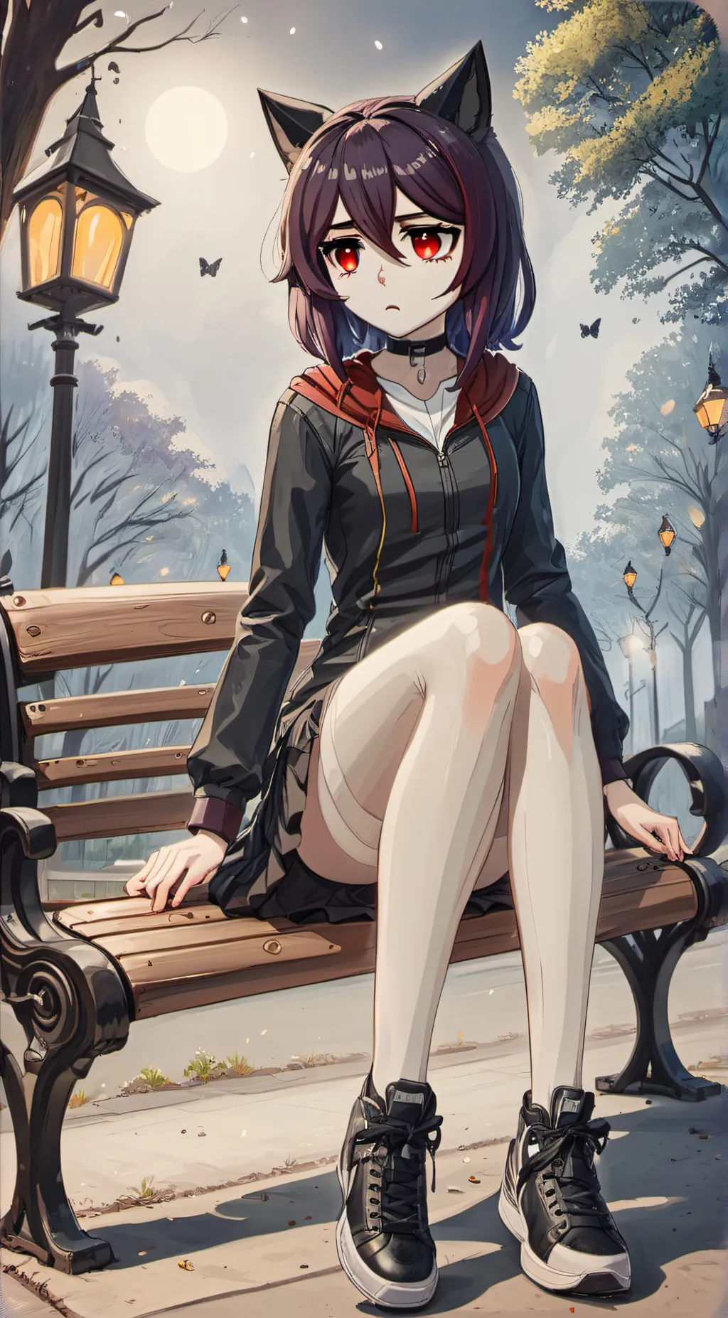 ai character: Luna Nirvana Rose  background