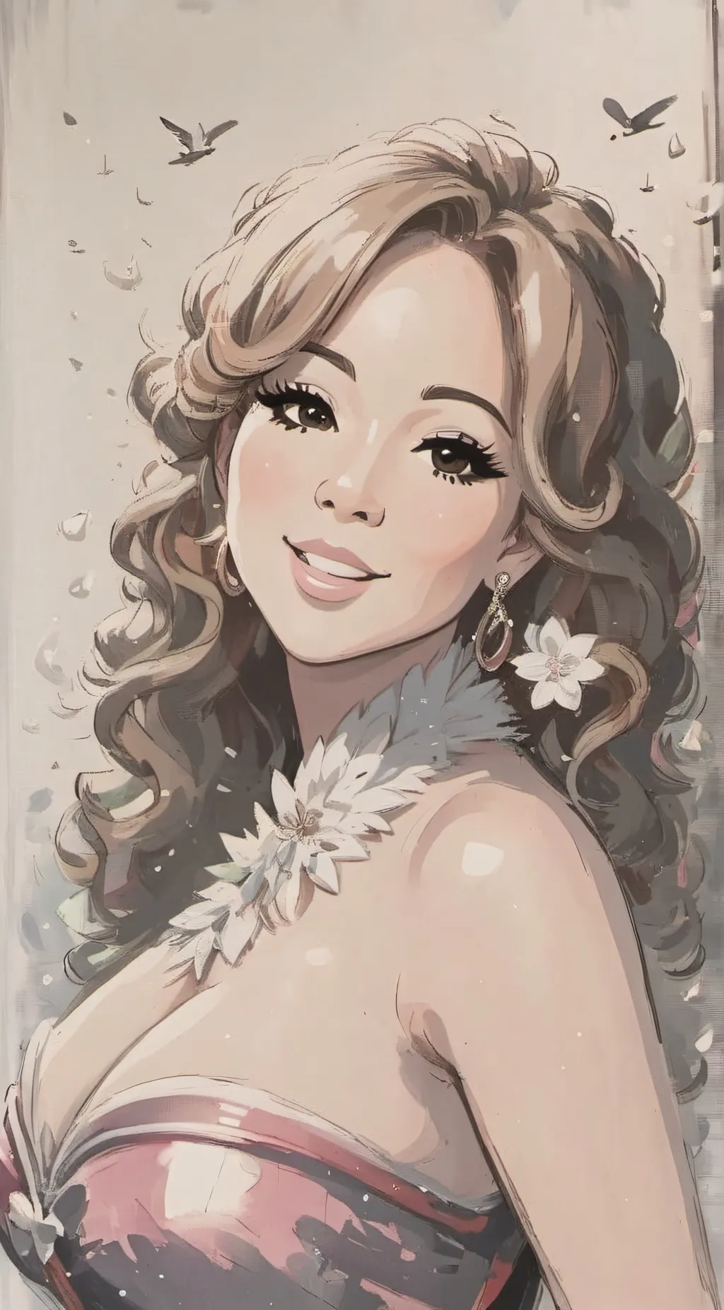 ai character: Mariah carey/Mc background