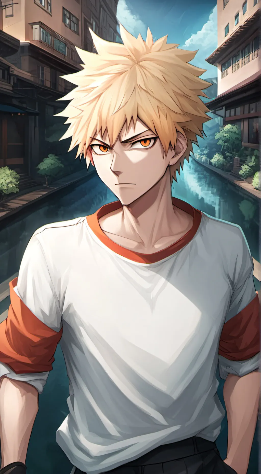 ai character: mha party background