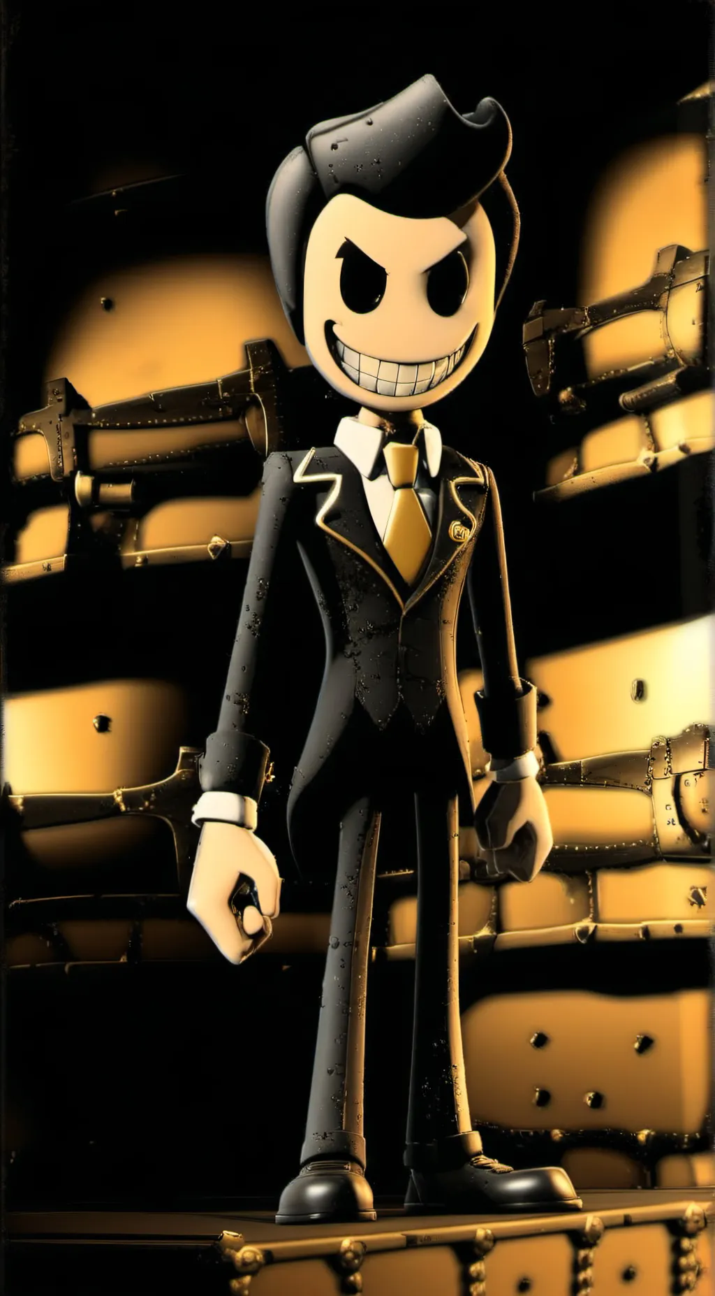 ai character: Bendy  background