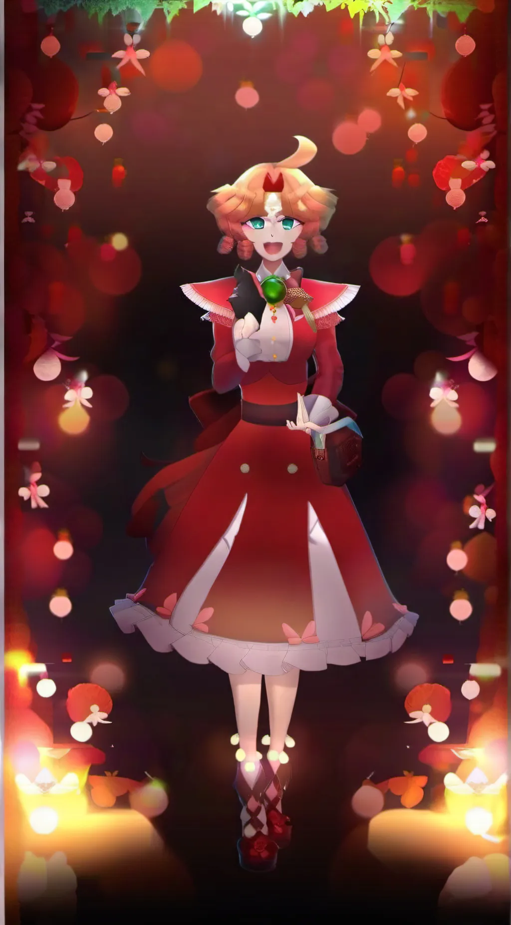 ai character: circus baby  background