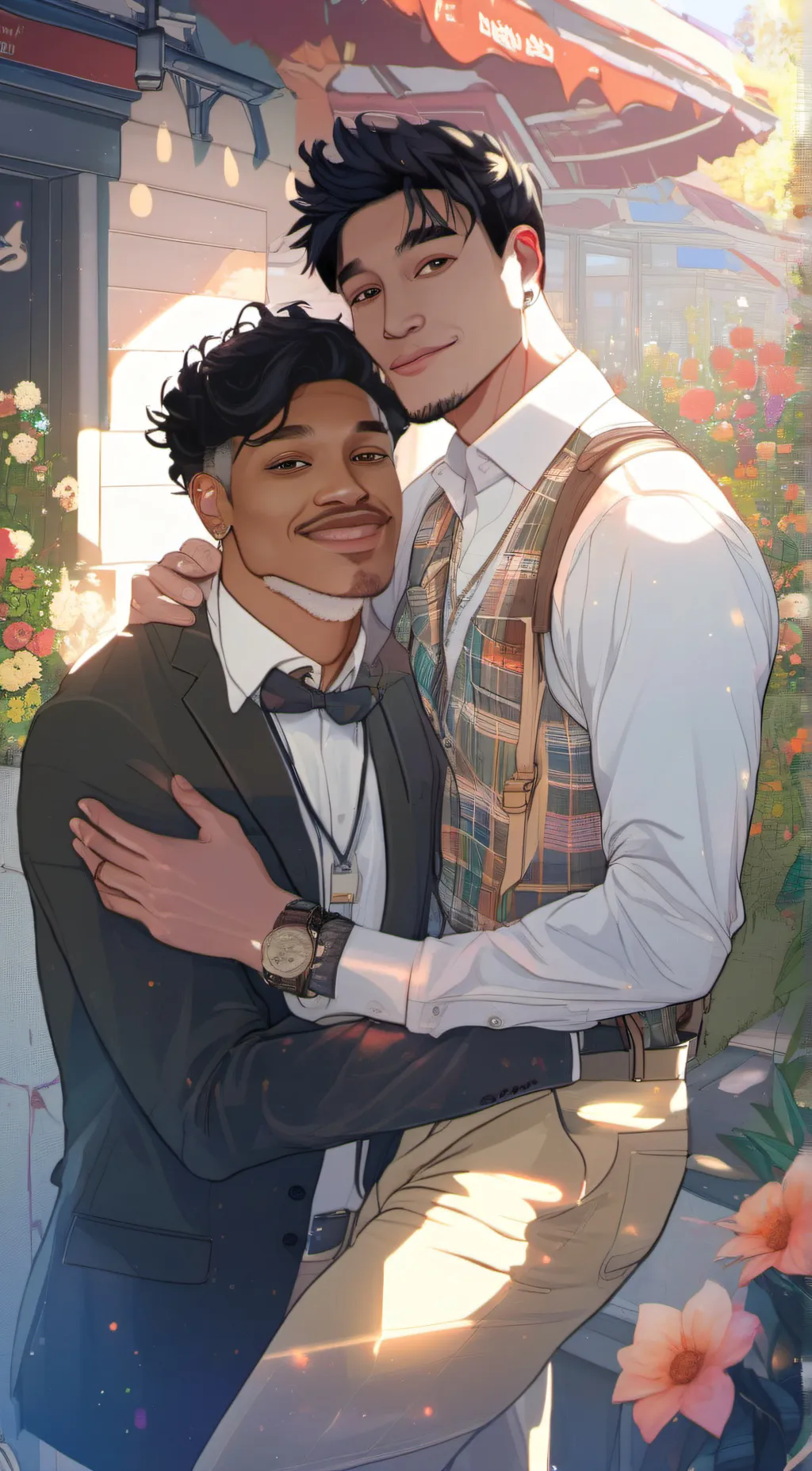 ai character: random gay people  background