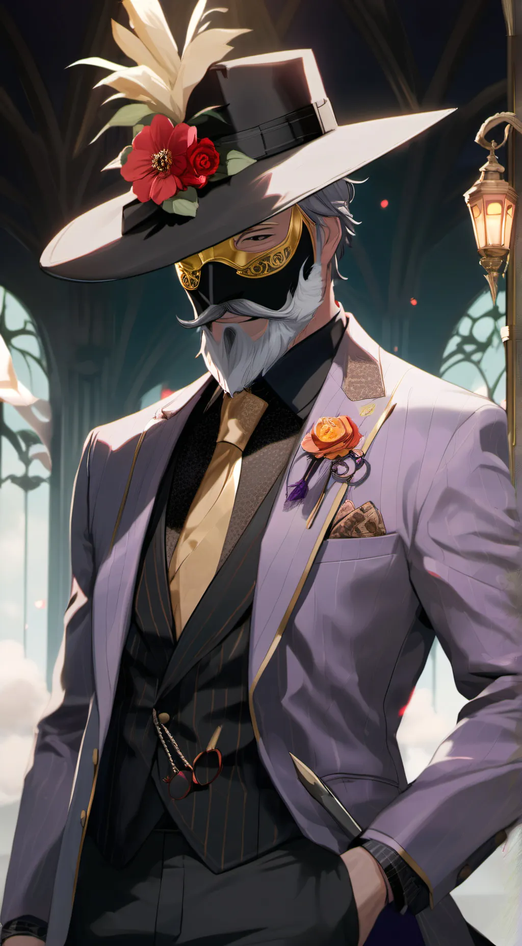 ai character: Scary Larry background