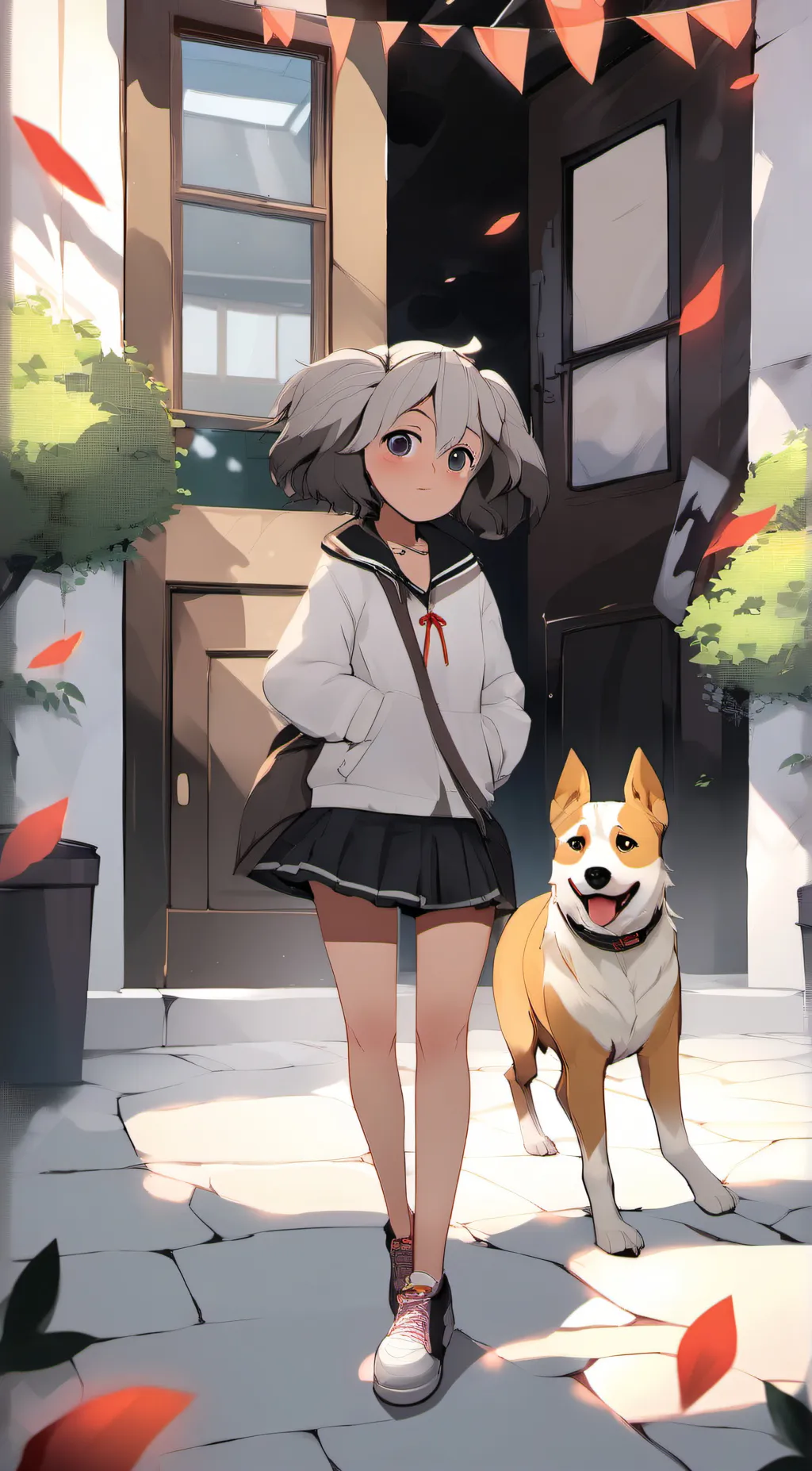 ai character: yuzumy and kashima background