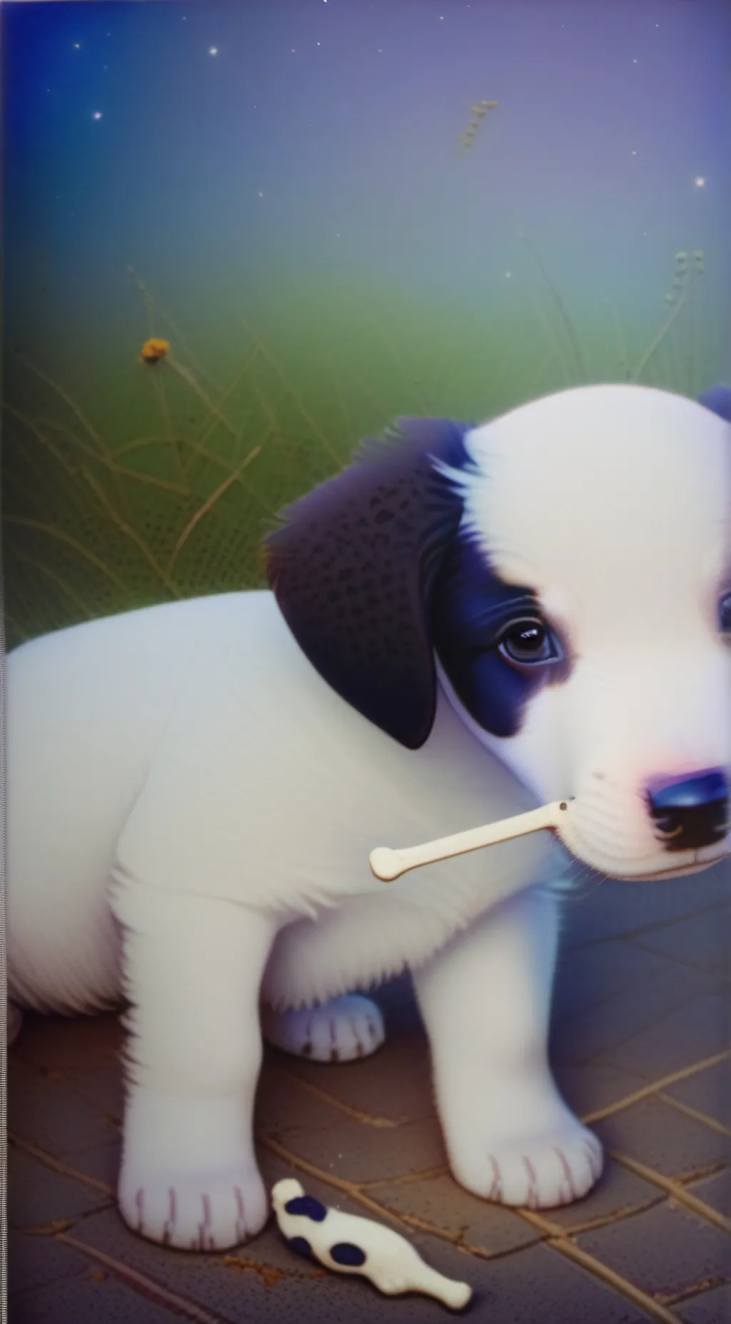 ai character: cup background