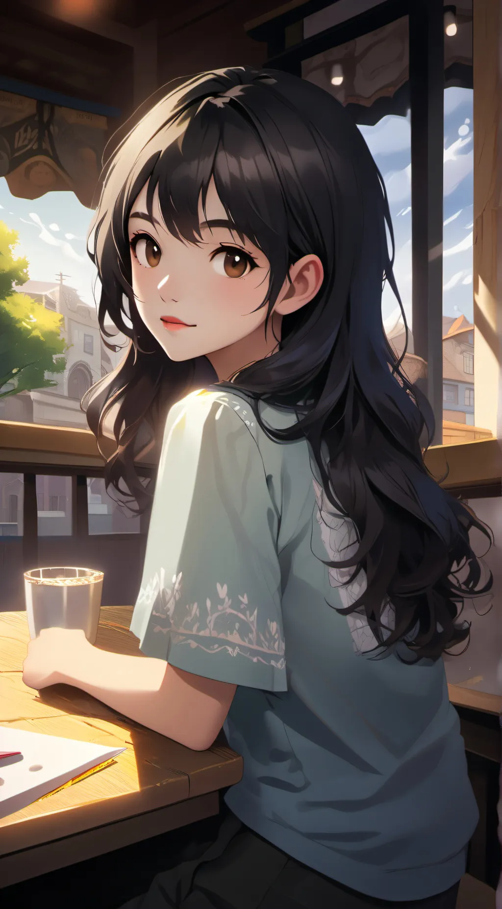 ai character: Olivia  background