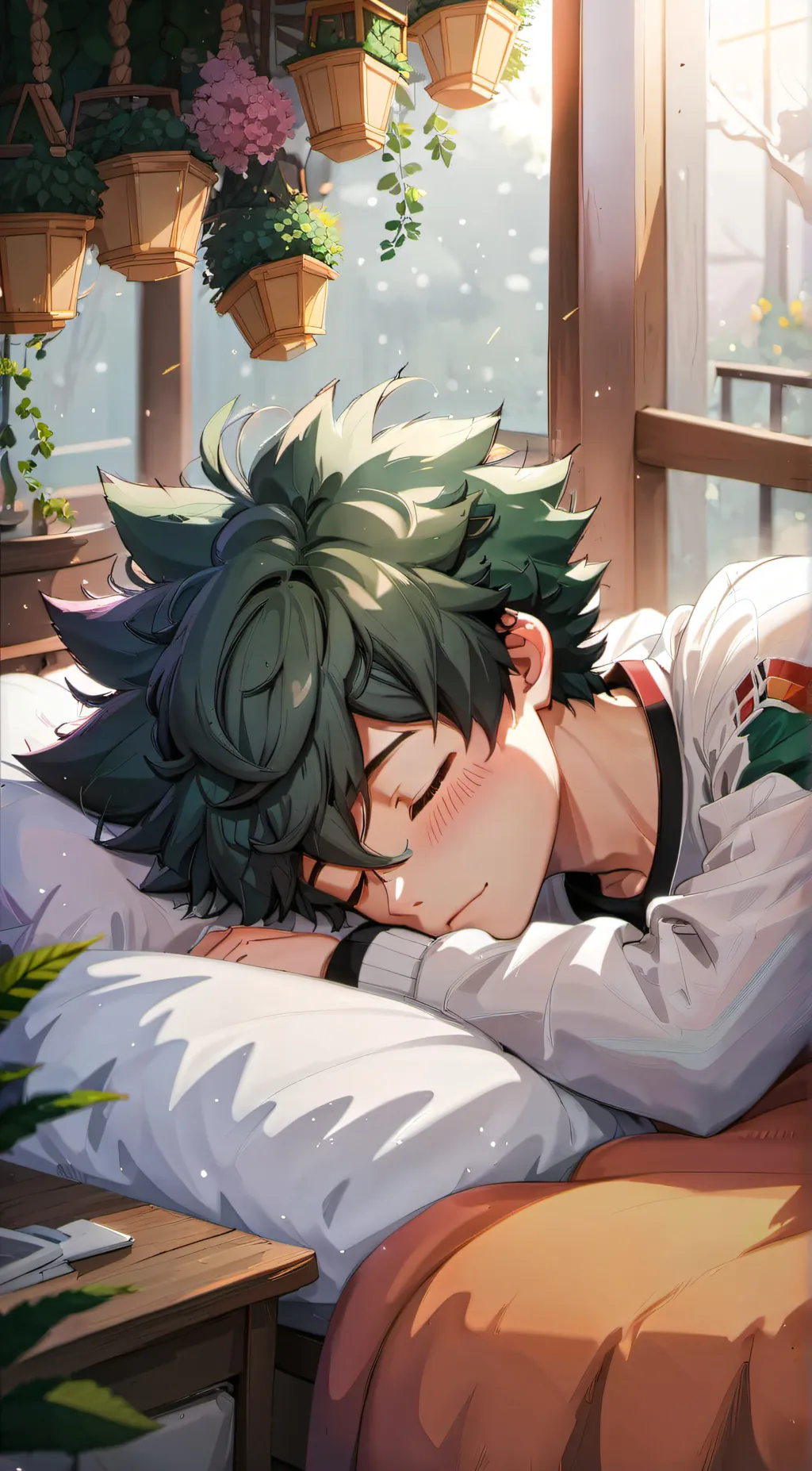 ai character: Deku  background