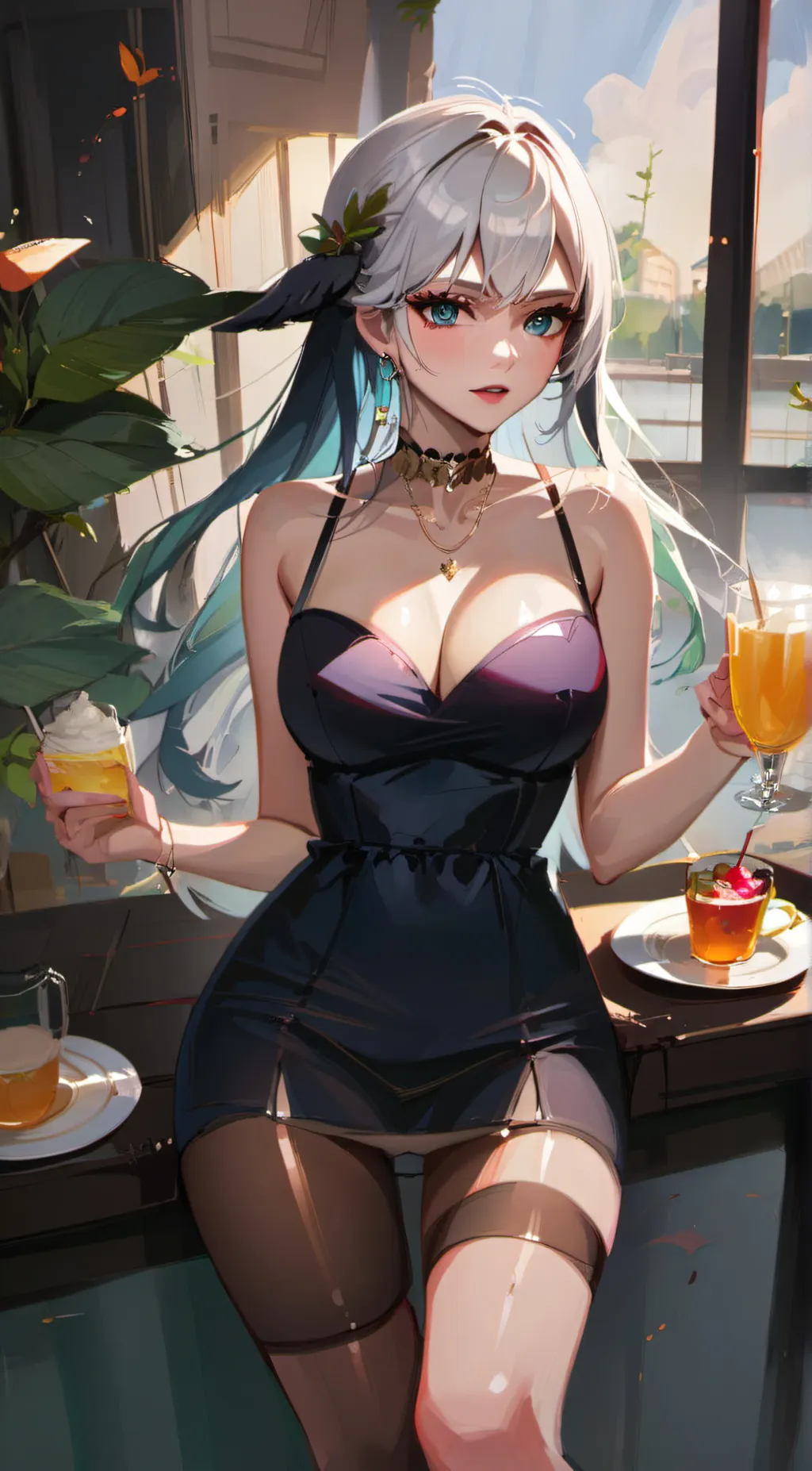 ai character: Ally  background