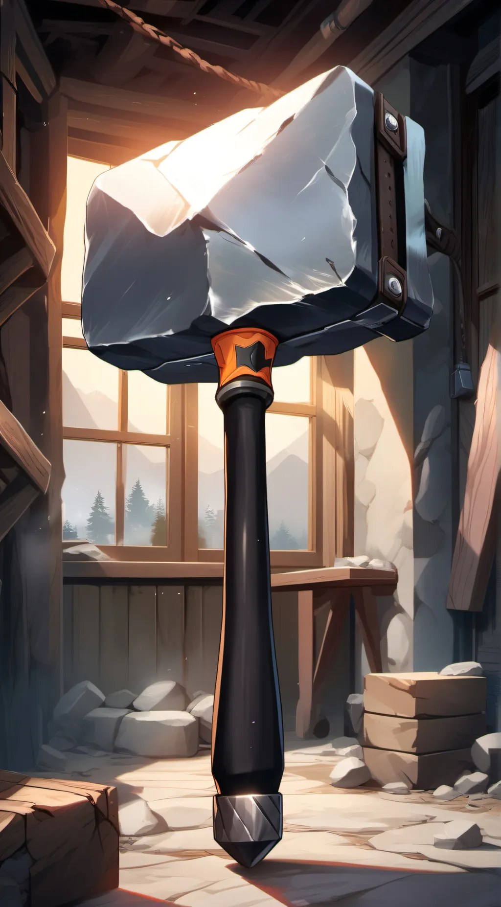 ai character: Dev Ban Hammer background