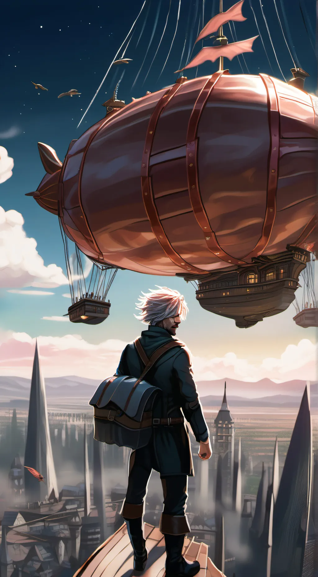 ai character: ProfessorBaconhair background