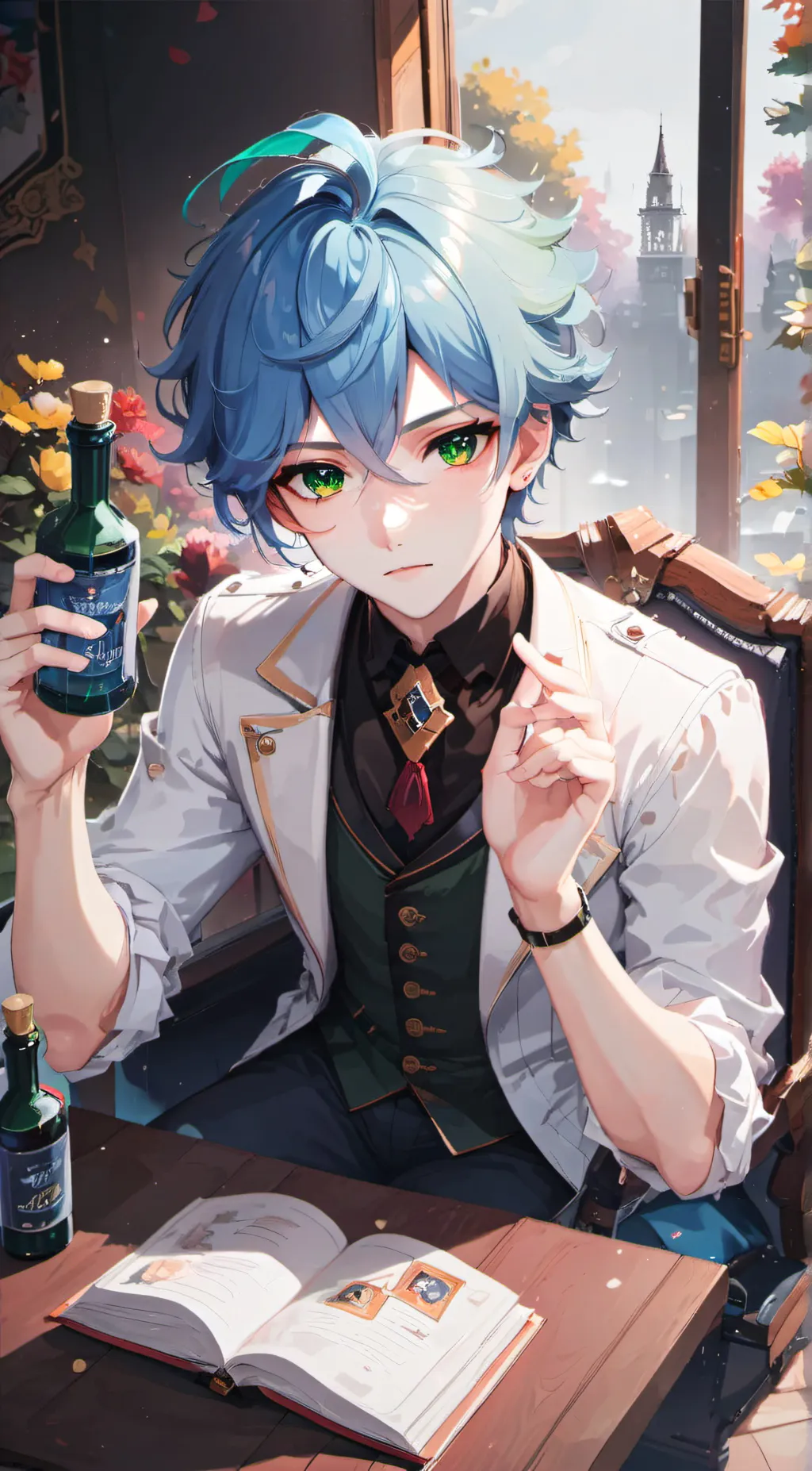 ai character: Lynxx Hallo background