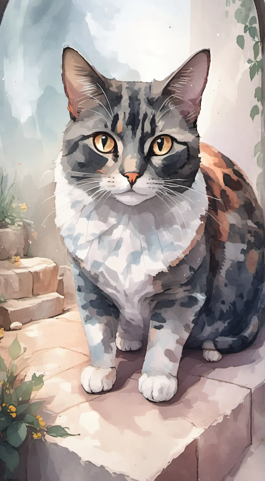 ai character: Spottedleaf background