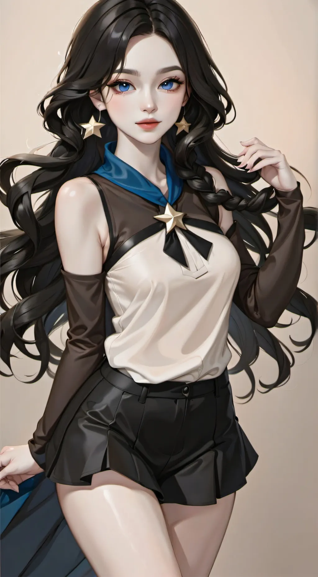 ai character: ✨💫💜star💜💫✨ background