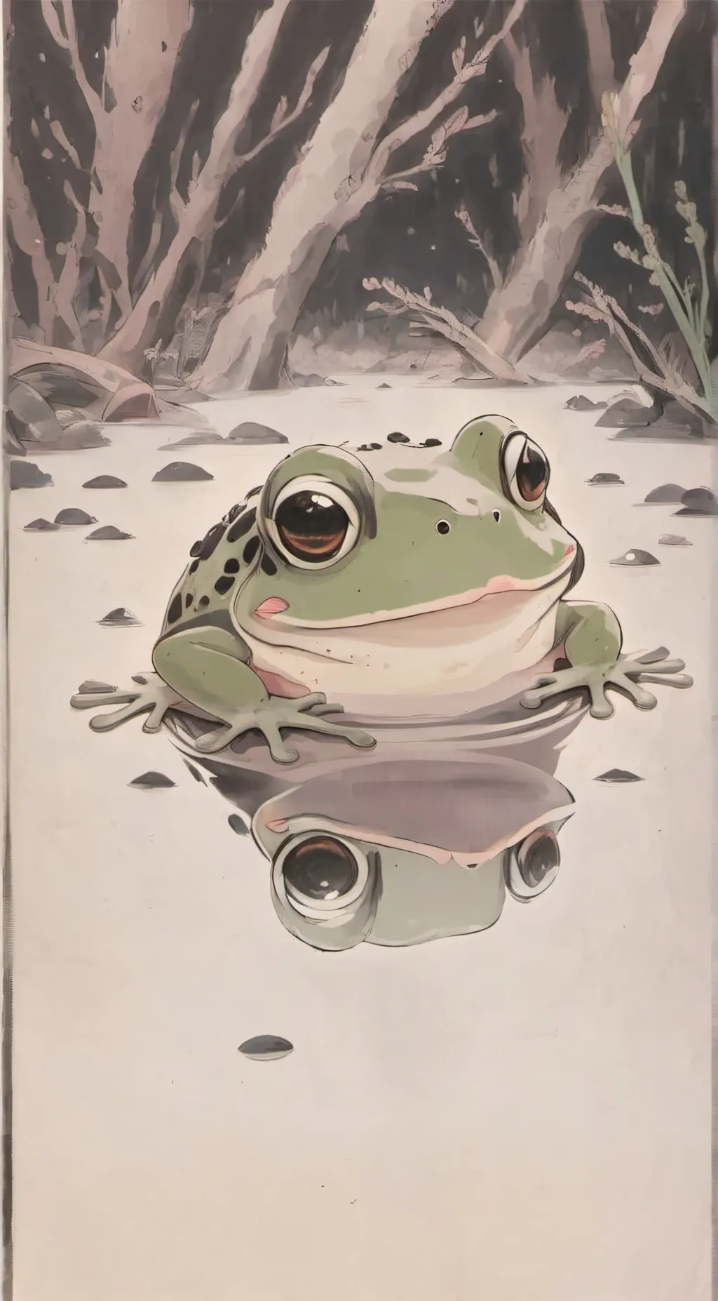 ai character: •~Froggy~• background