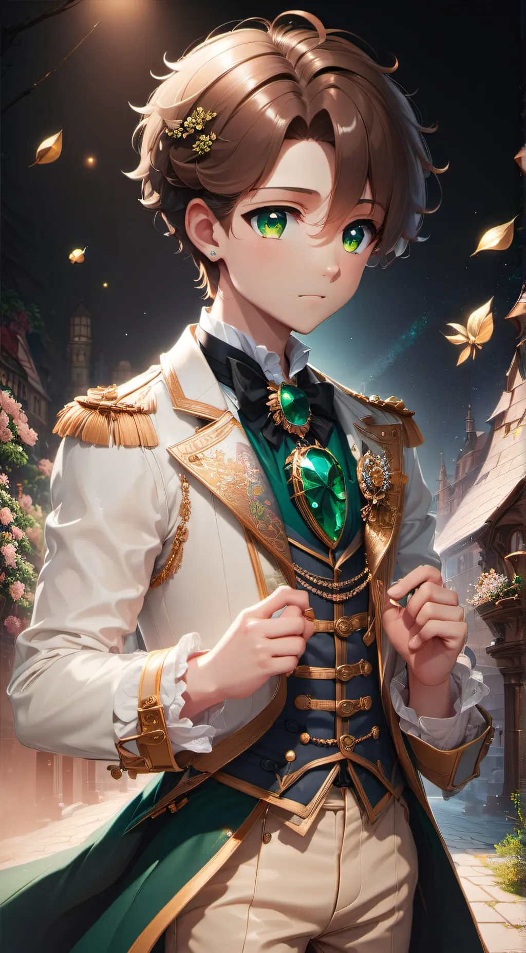ai character: Elvin heir (boy)  background