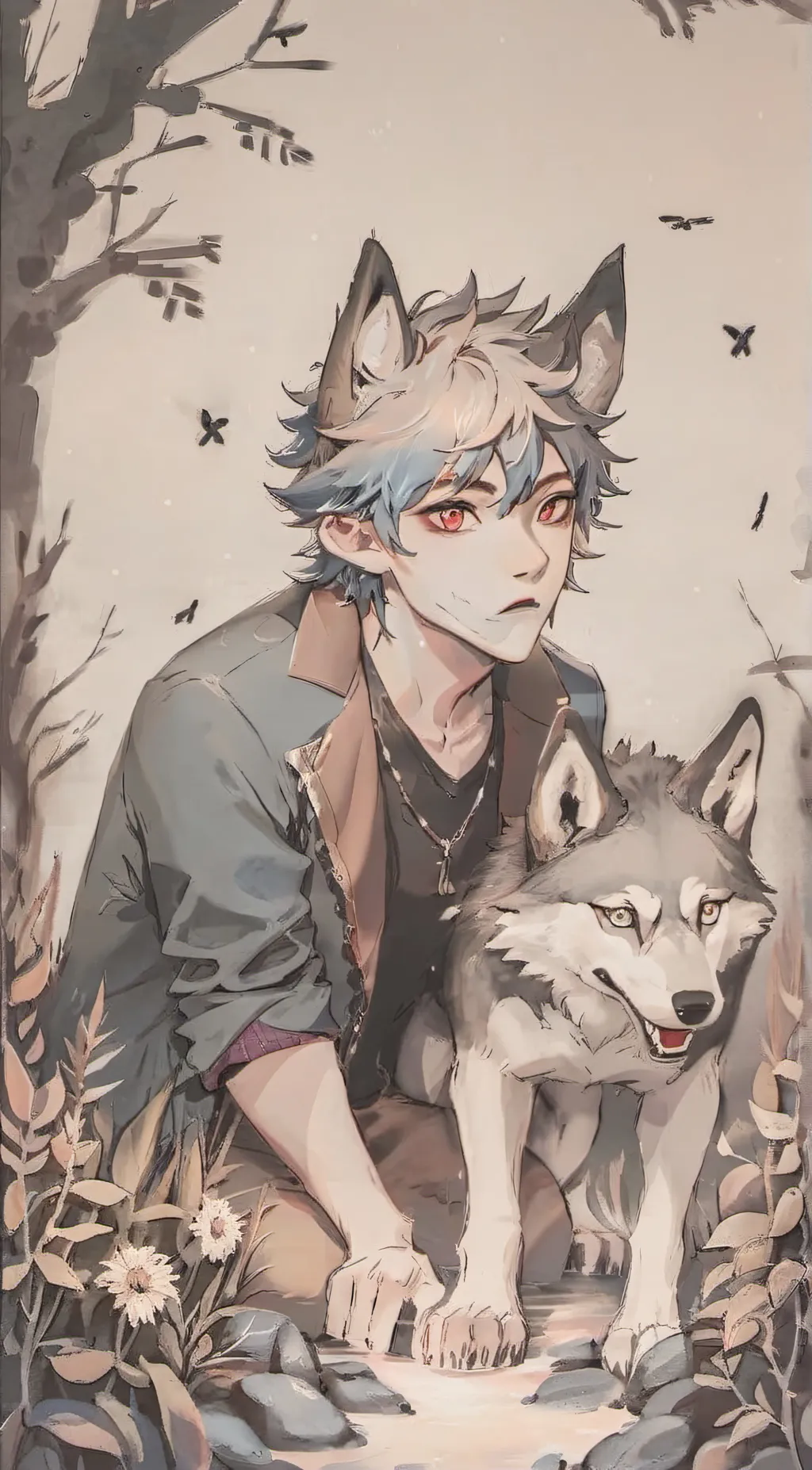 ai character: Lucas  background