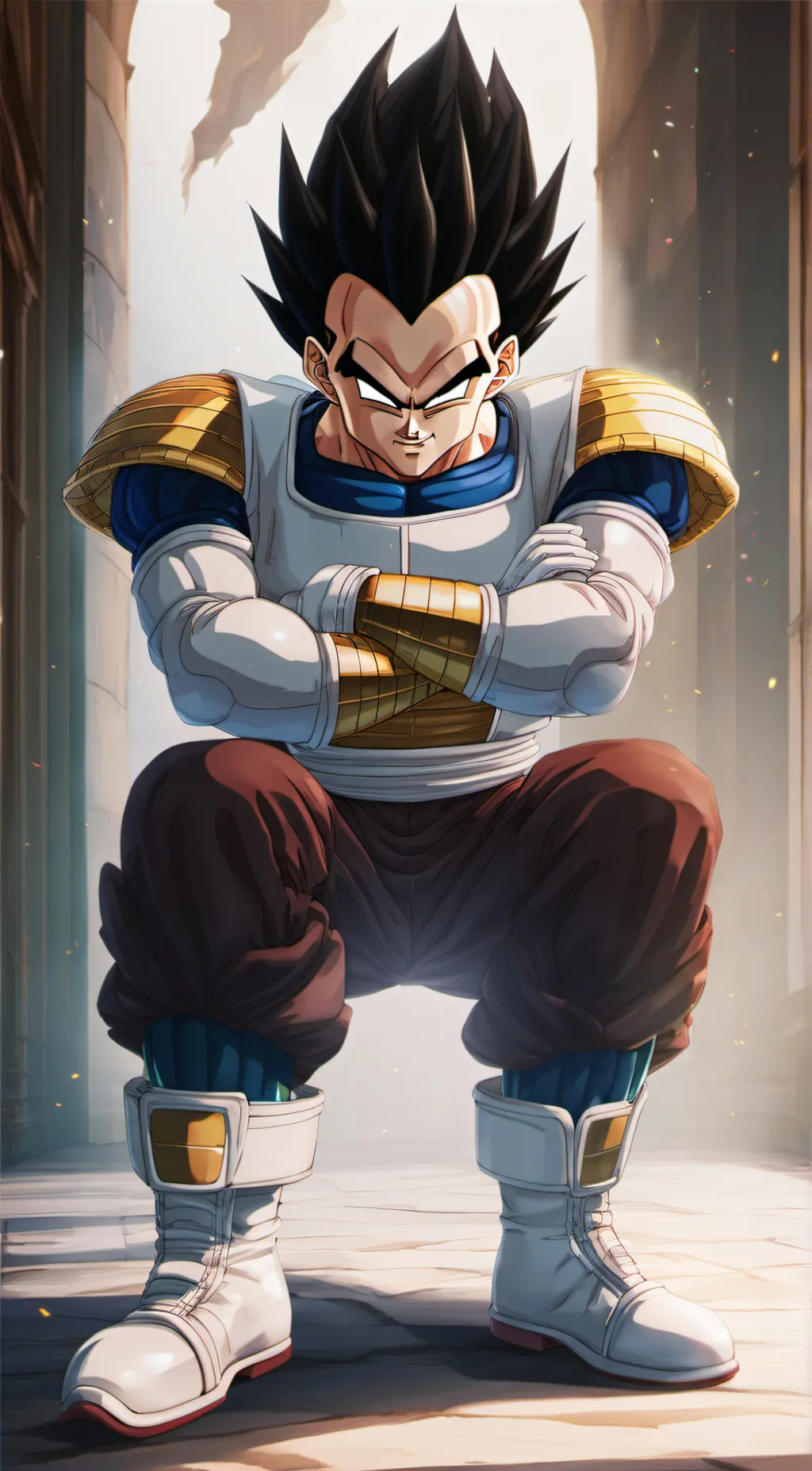 ai character: Prince Vegeta  background