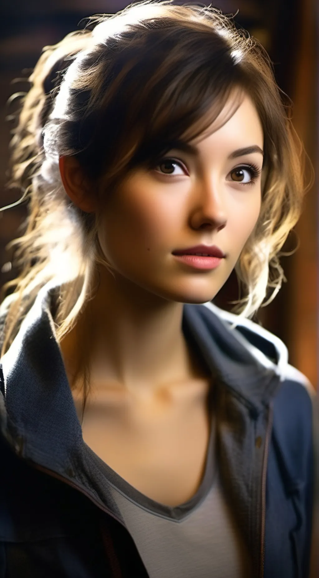 ai character: Heather  background