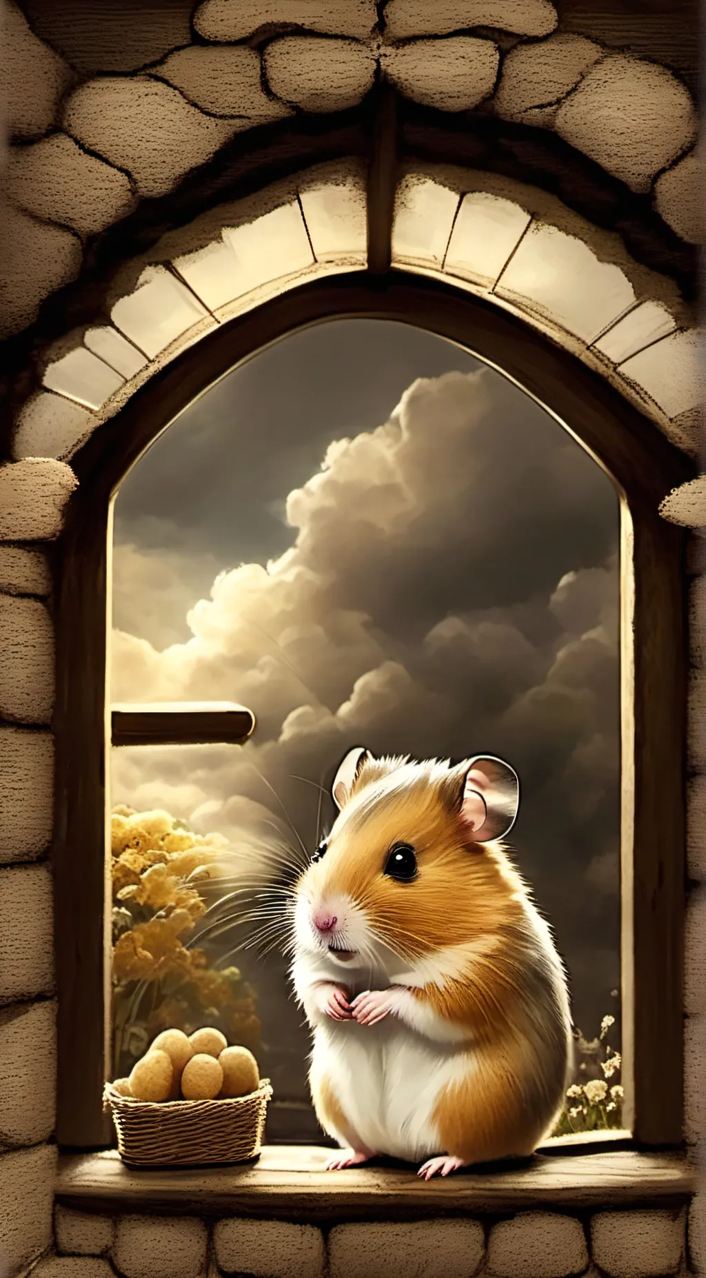 ai character: Stitch background