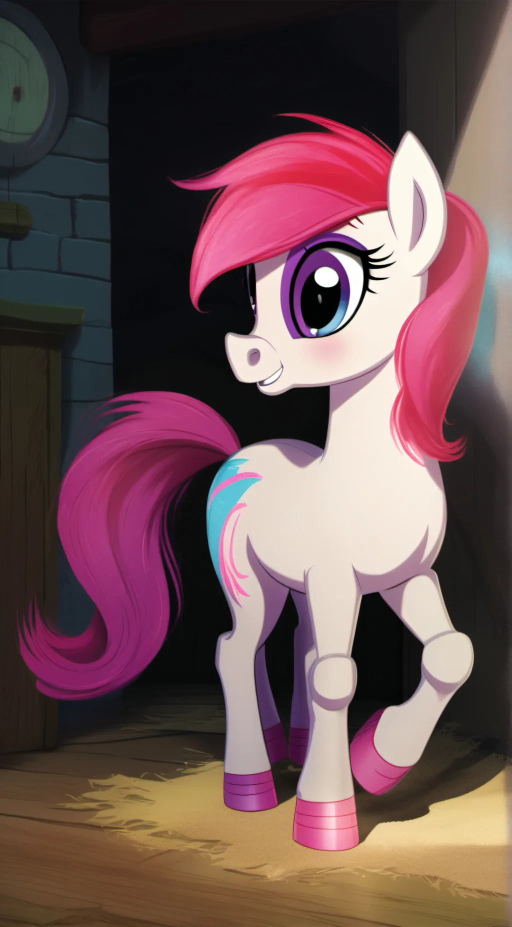 ai character: Applebloom  background