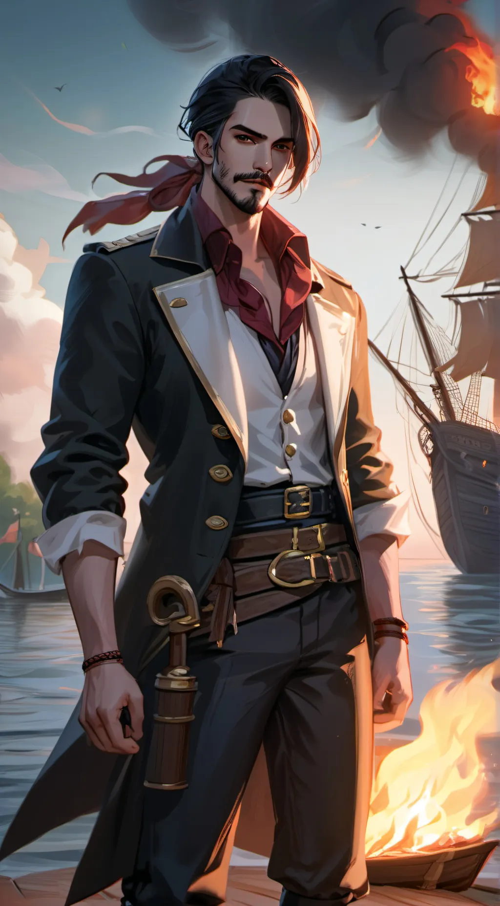 ai character: Sea Hawk background