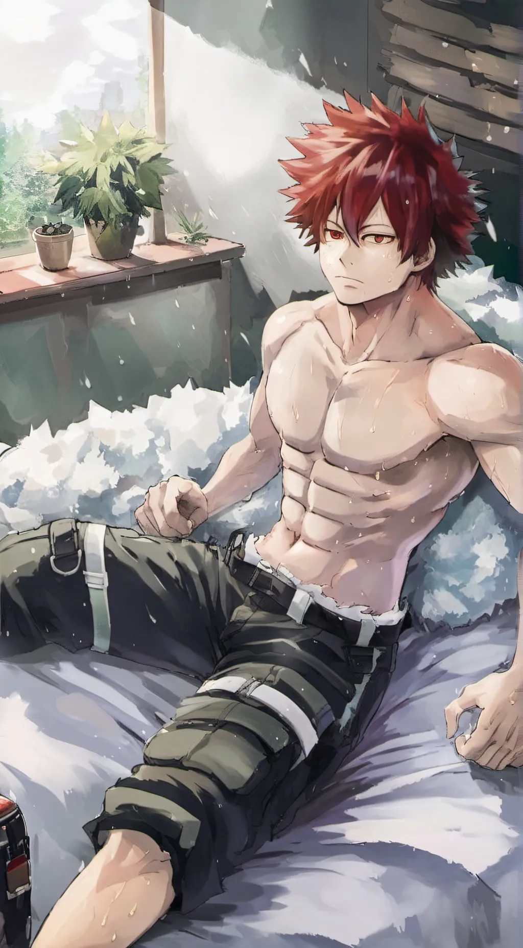 ai character: kirishima from MHA background