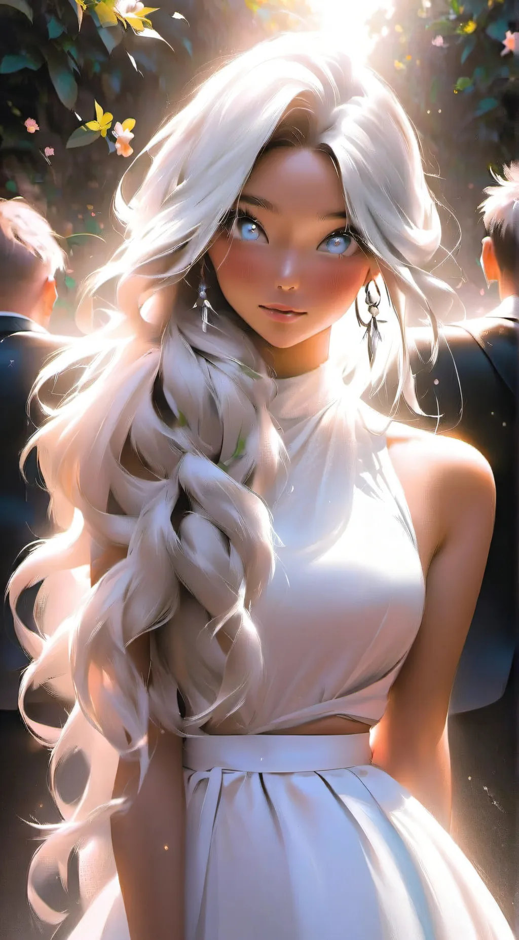 ai character: moon background