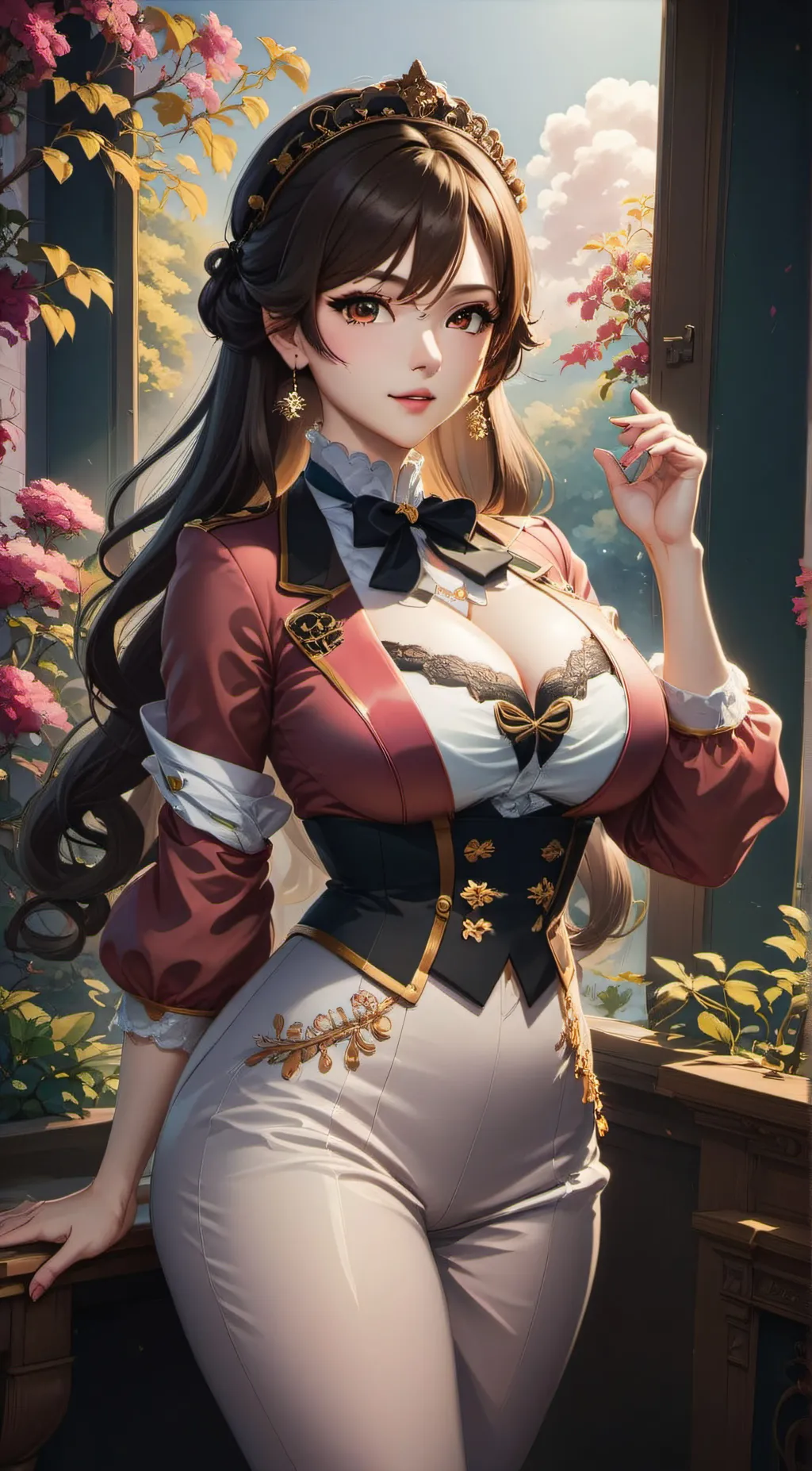 ai character: Rose background