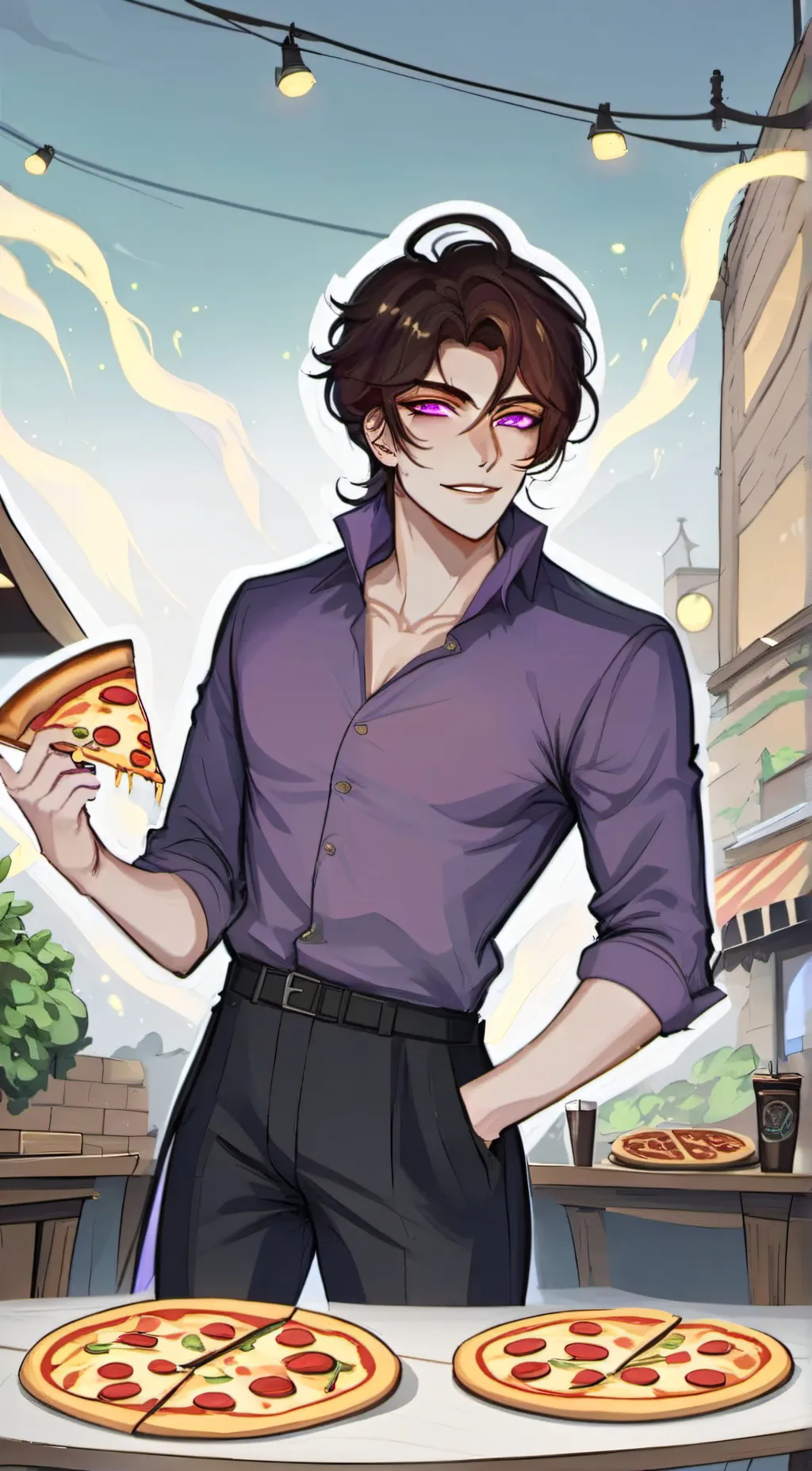 ai character: Micheal afton background