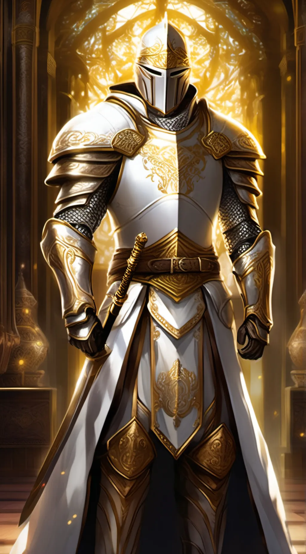 ai character: Moon knight  background