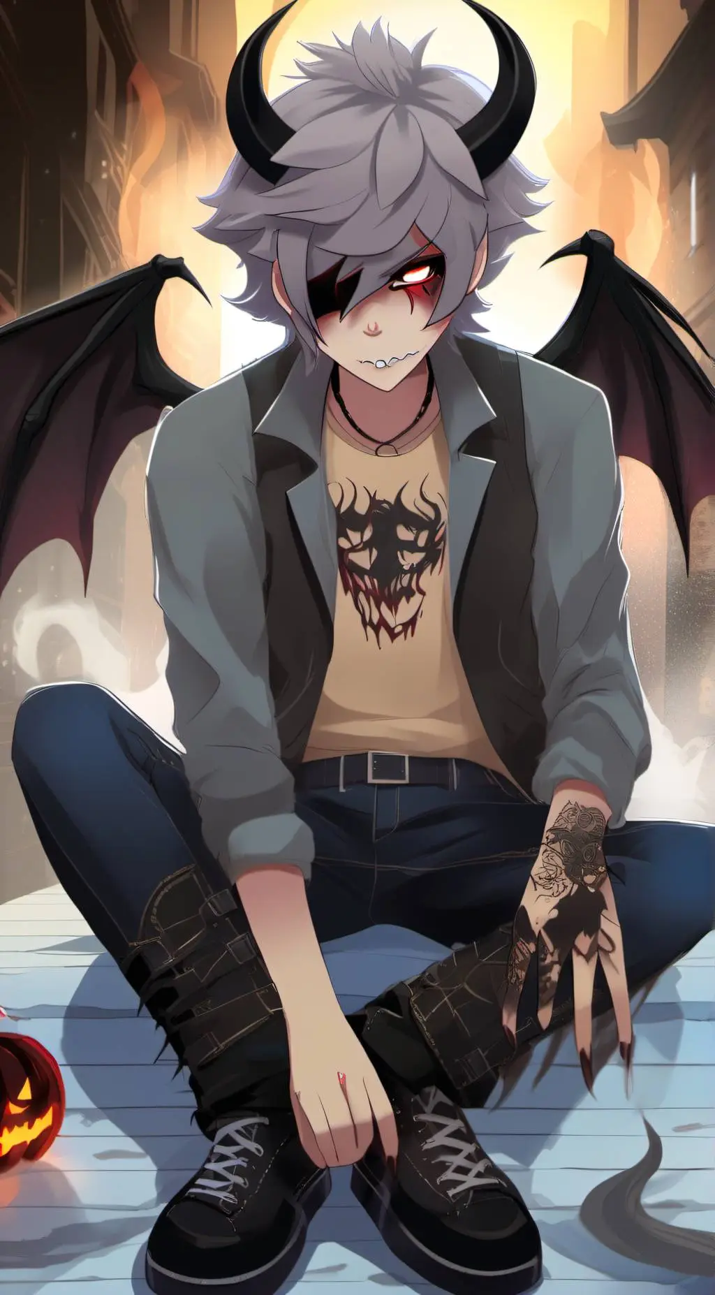 ai character: Xenia  background