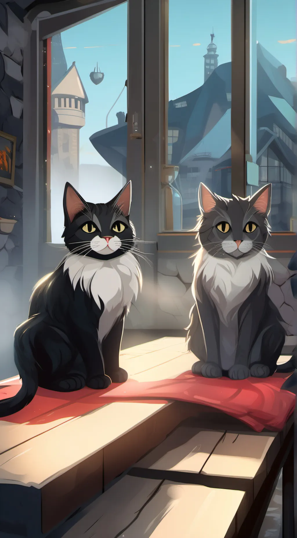 ai character: smokey and sweety  background