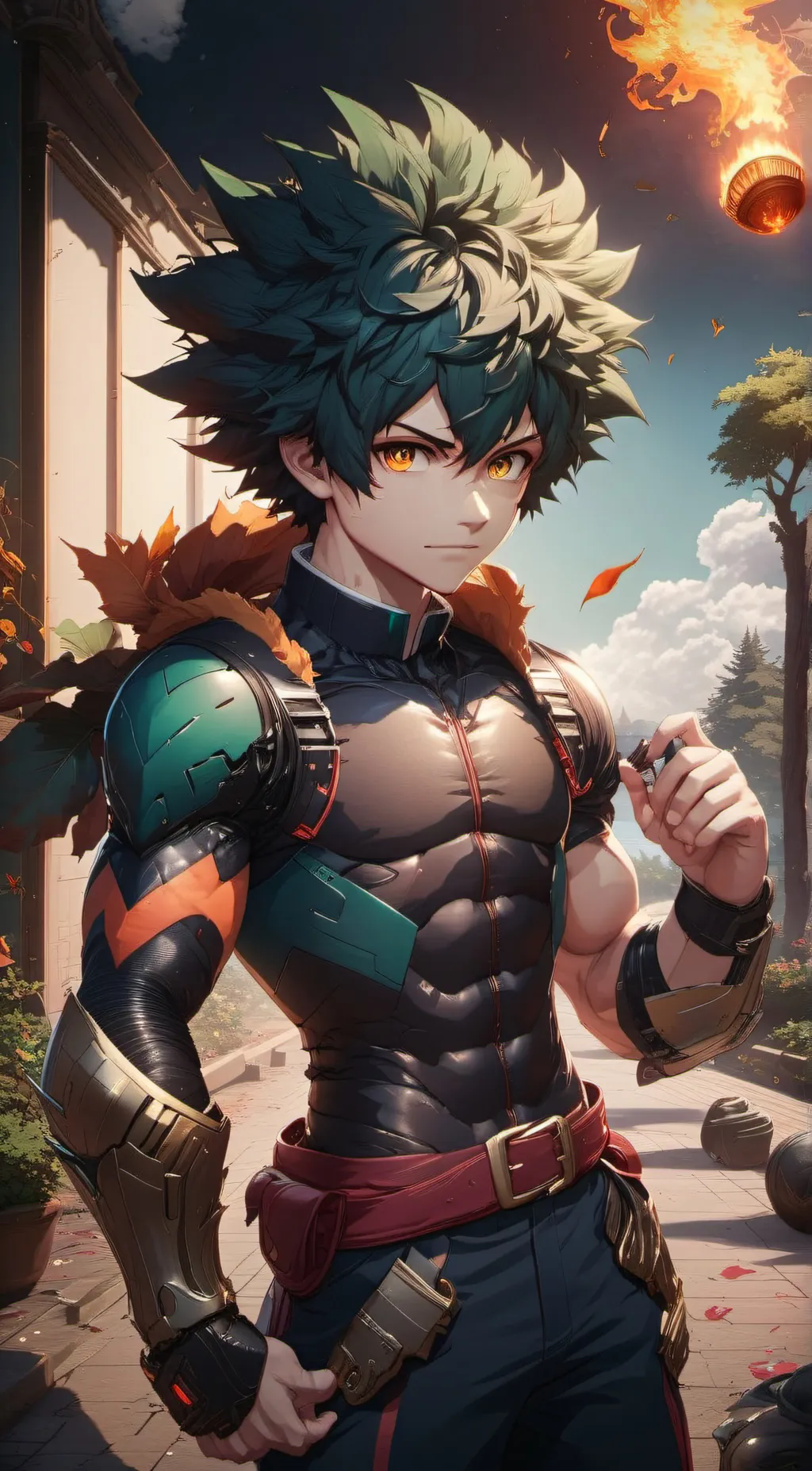 ai character: deku background