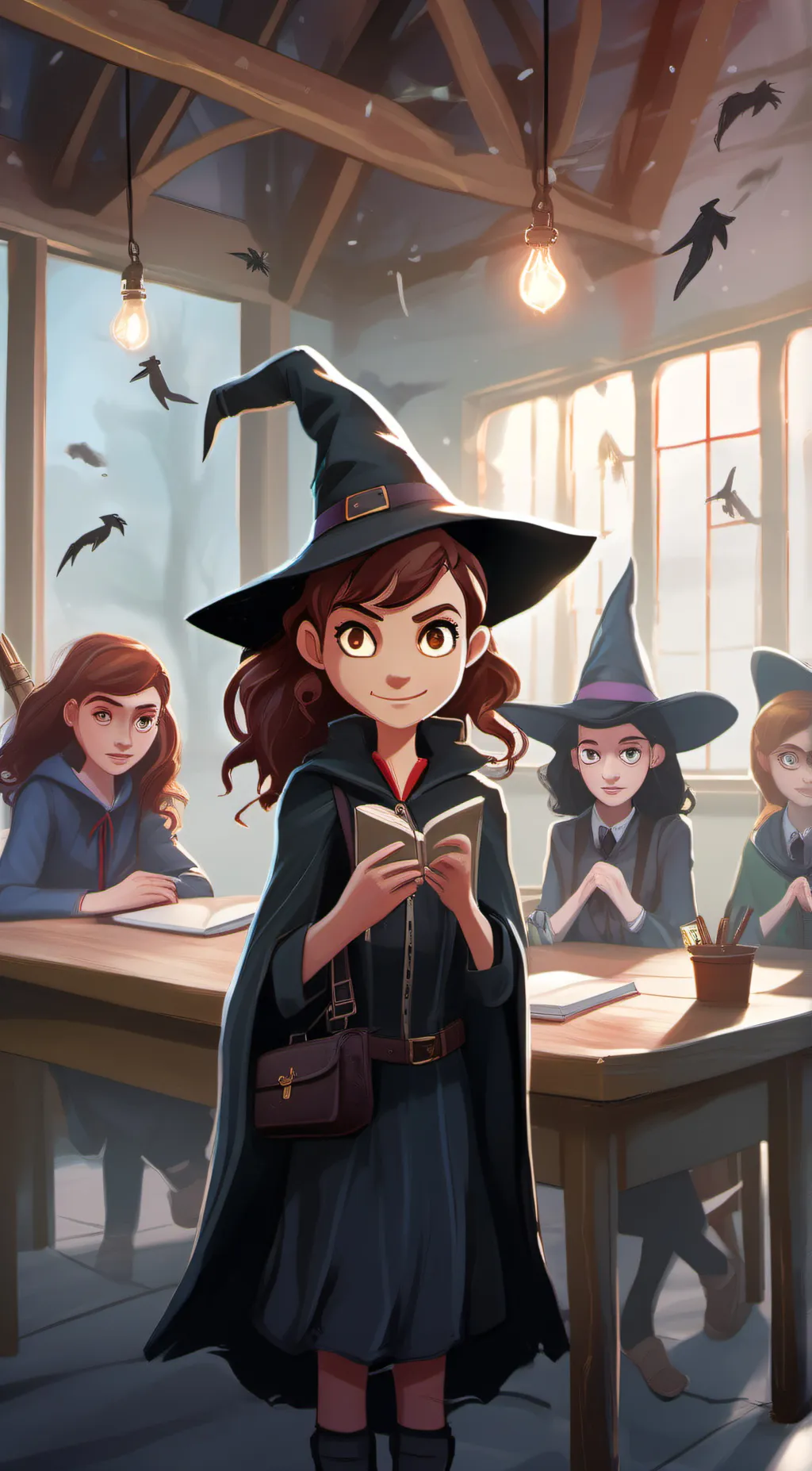 ai character: Witches  background