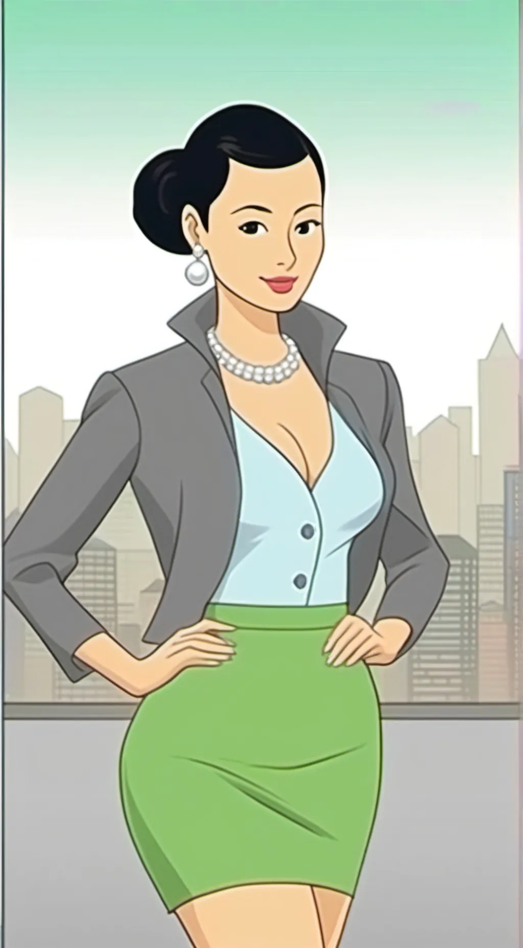 ai character: Debbie Grayson background