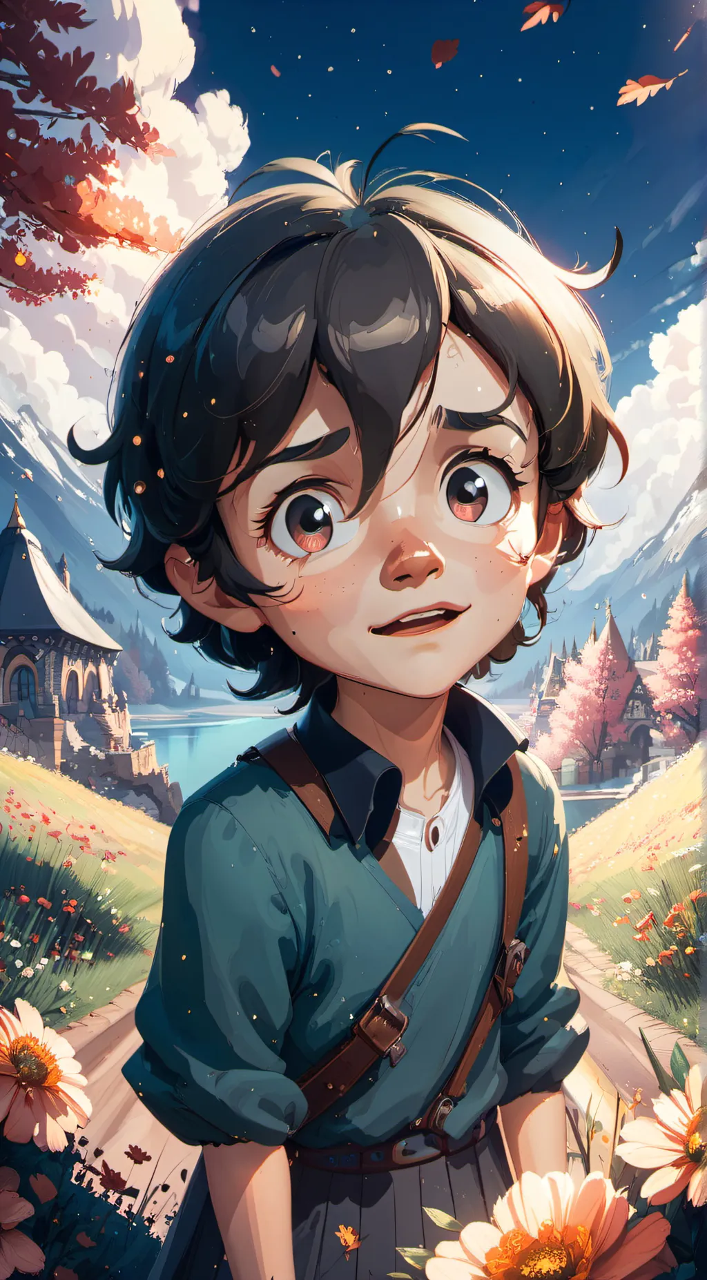 ai character: Evan Afton  background