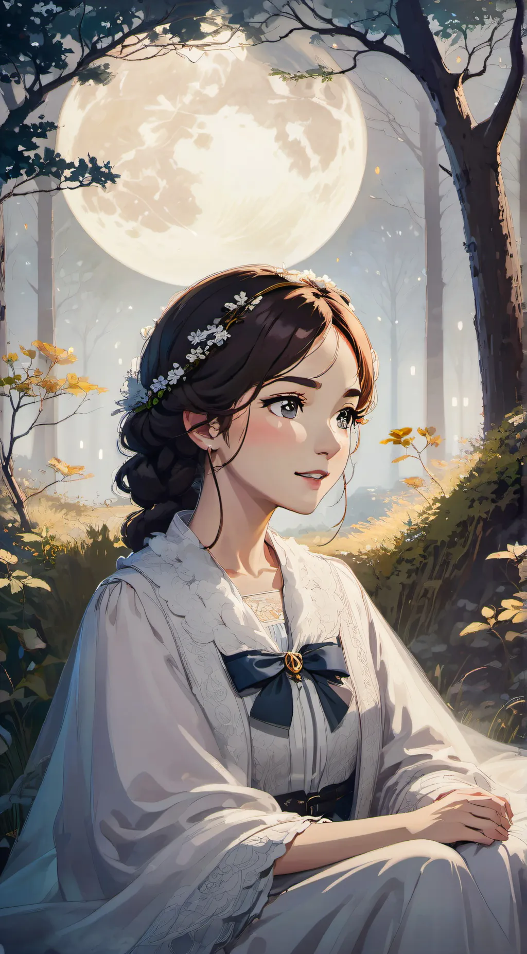 ai character: Luna background