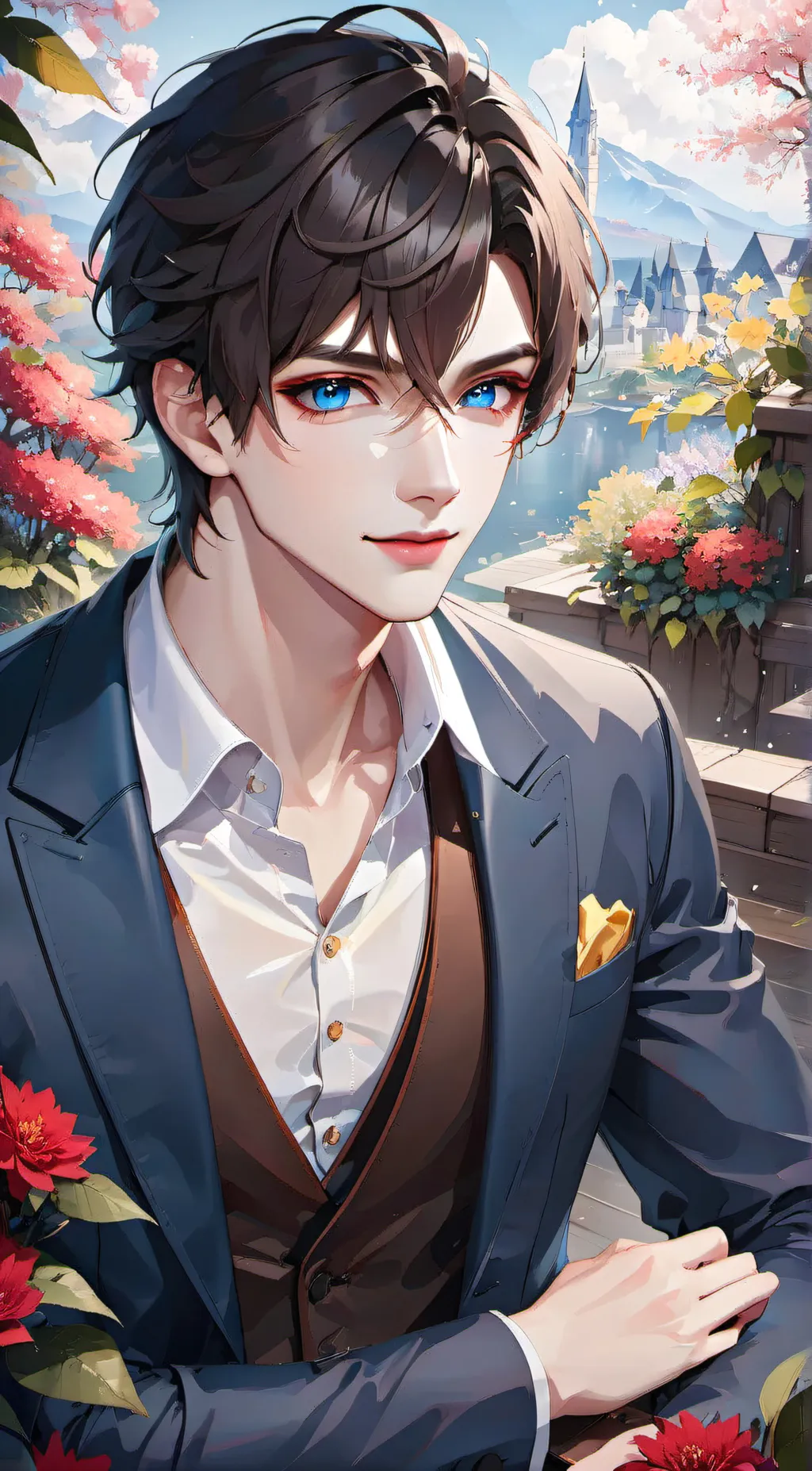 ai character: Damien background