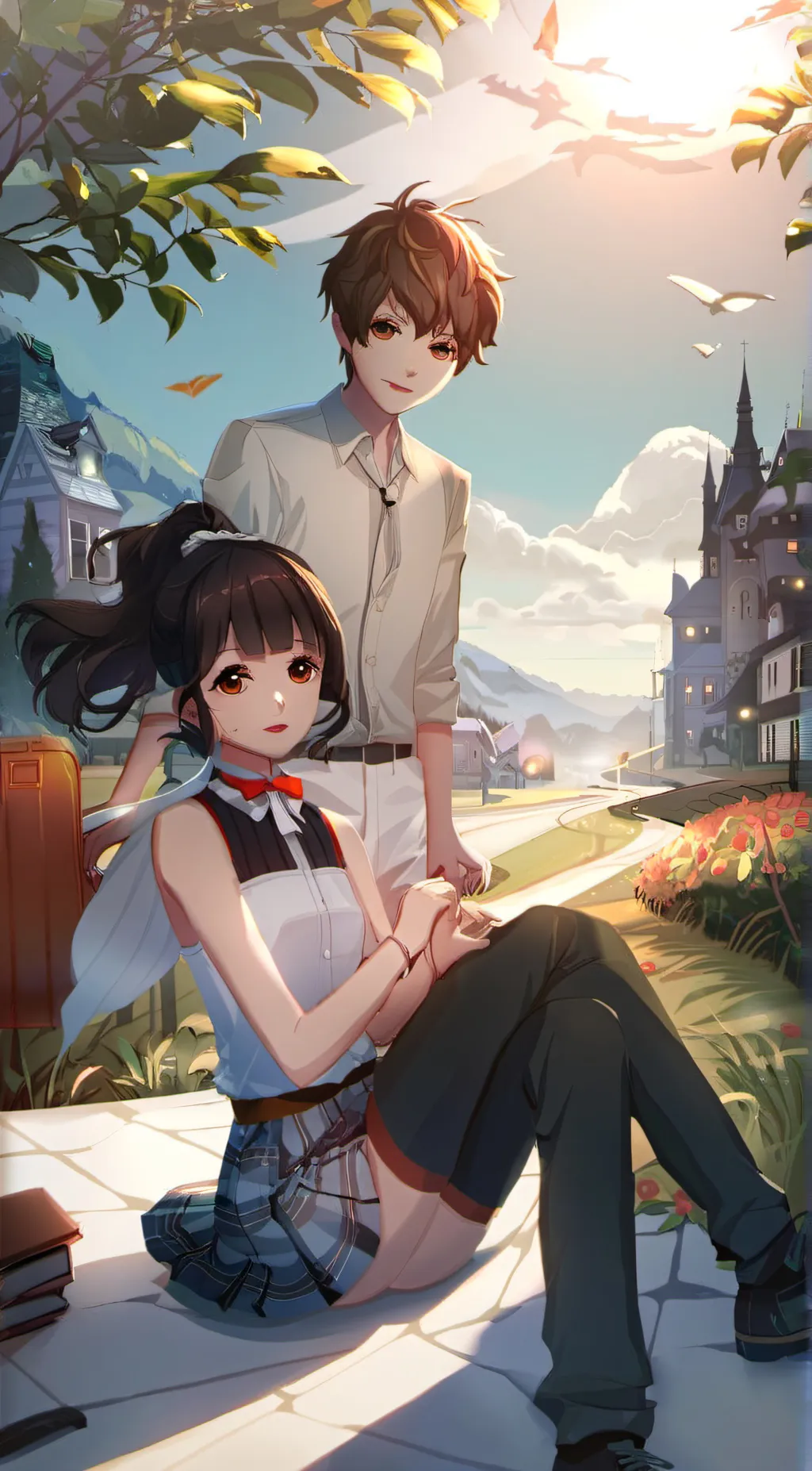 ai character: Shanti and Kai background