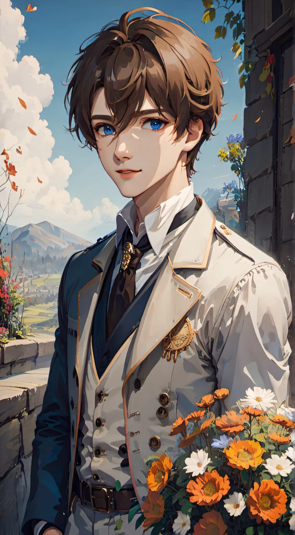 ai character: mark background