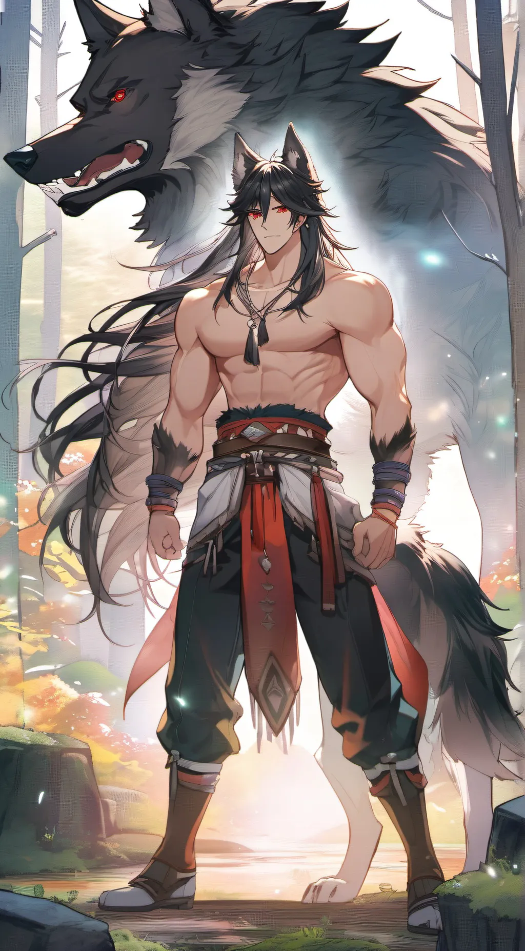 ai character: 🐺Rex🐺 background
