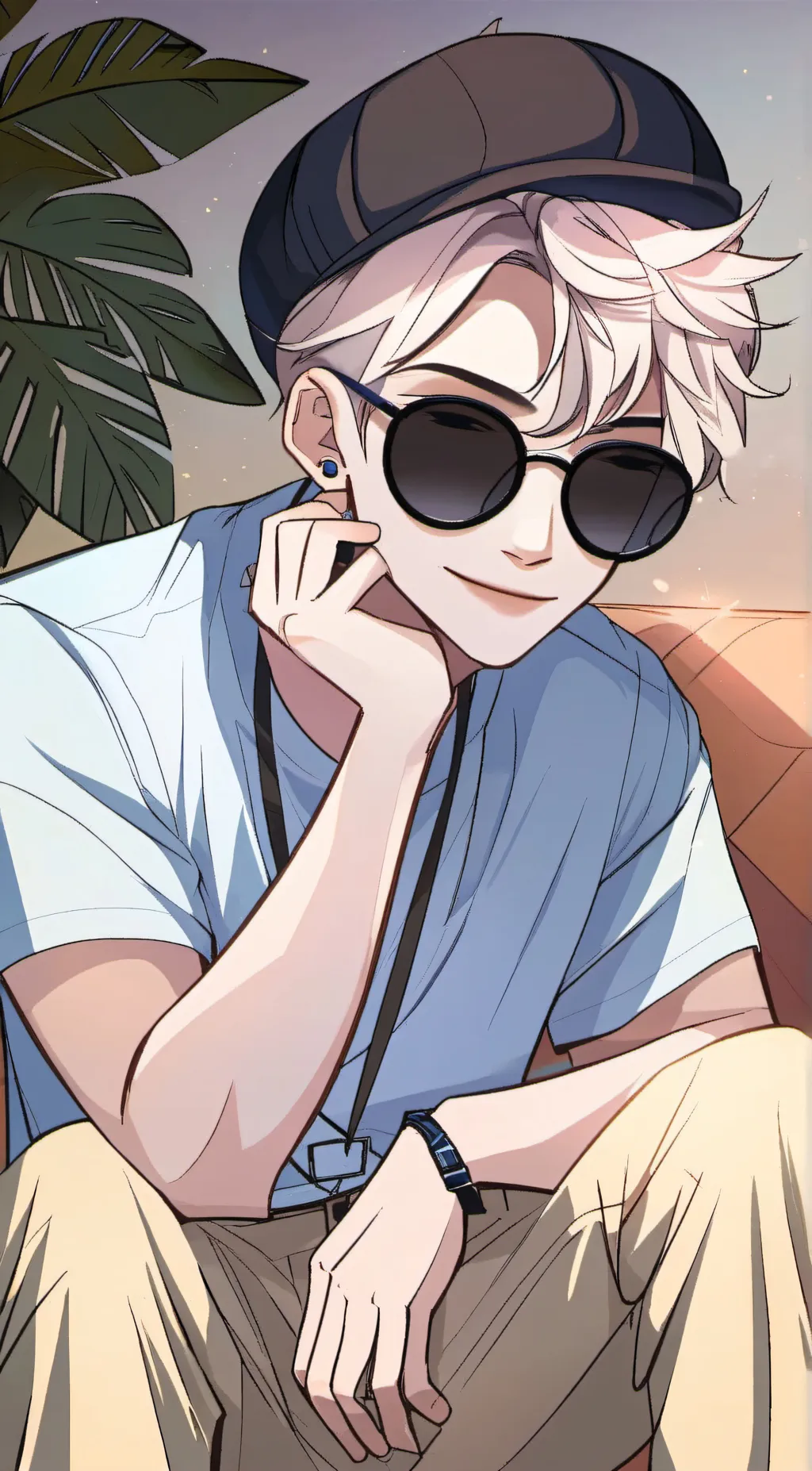 ai character: Photo background