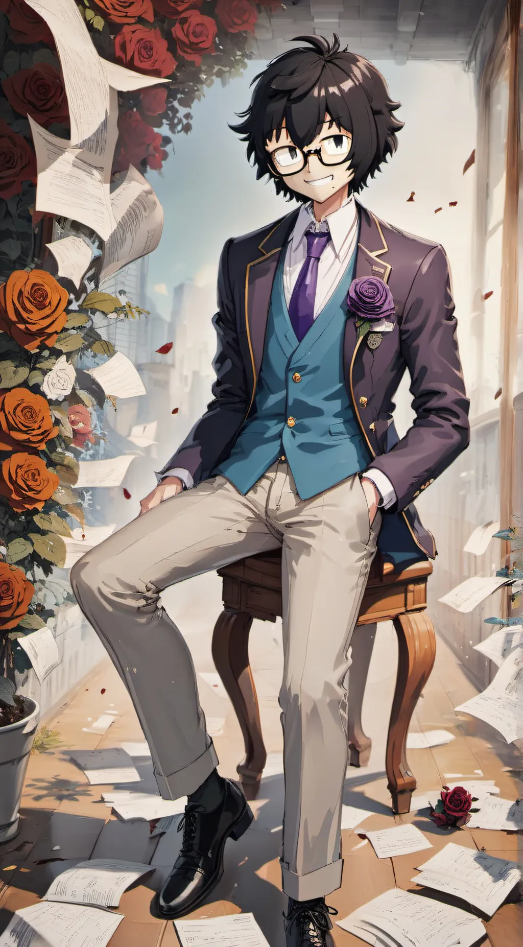 ai character: Past Larry background