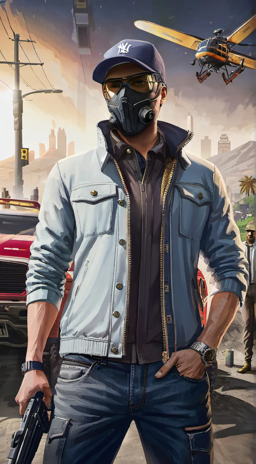 ai character: Alex cyber background